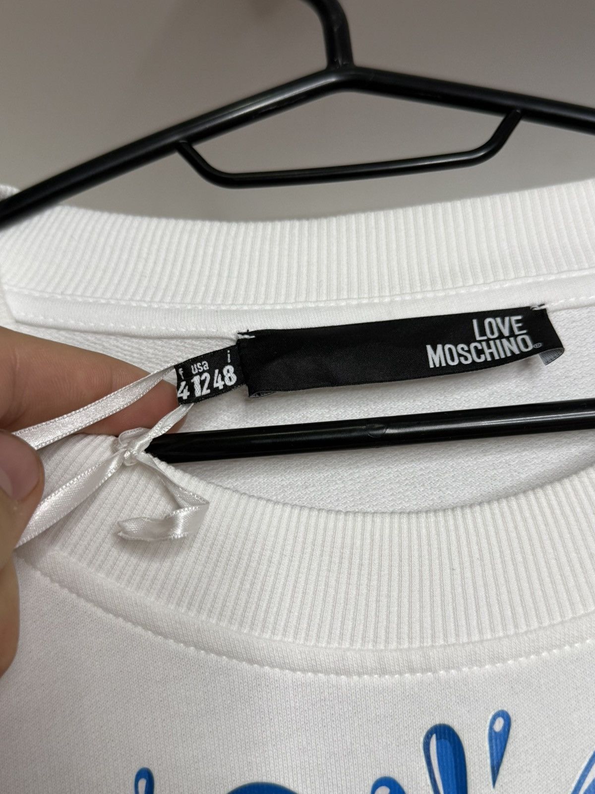 Moschino Love Moschino big logo luxury cotton sweatshirt size 48 Size US M / EU 48-50 / 2 - 10 Thumbnail