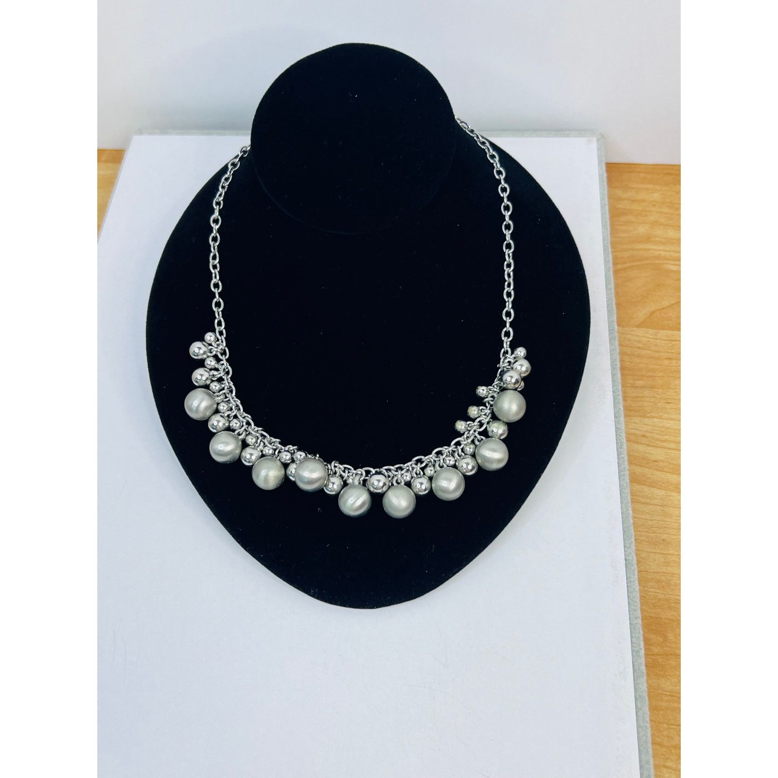 & Other Stories Set of 3 Necklaces - Silvertone Chain with Pendant Dangles Size ONE SIZE - 4 Thumbnail