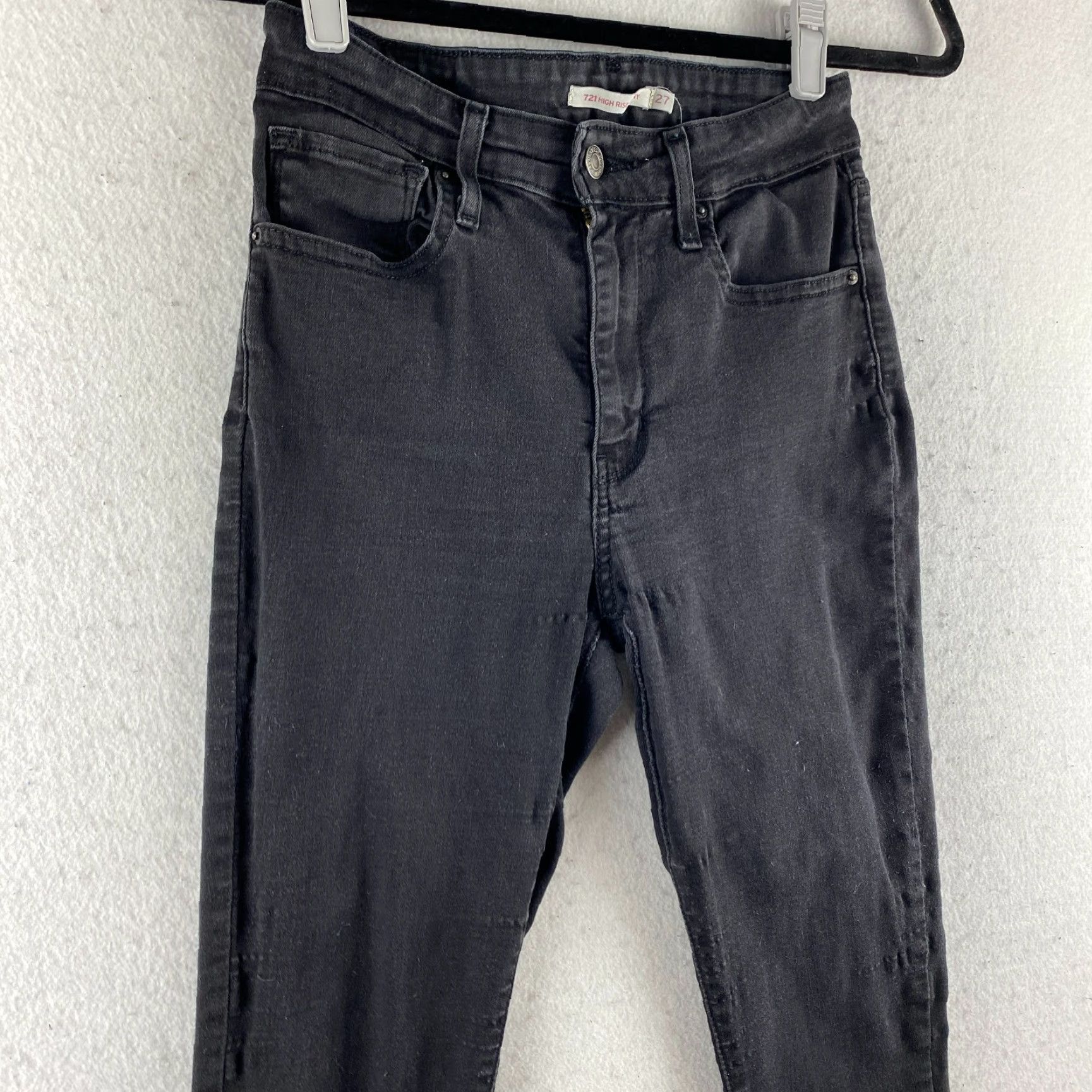Levi's Levis Jeans Womens 27 Black High Rise Skinny Stretch Dark Wash Denim Pants Size 27" / US 4 / IT 40 - 4 Thumbnail