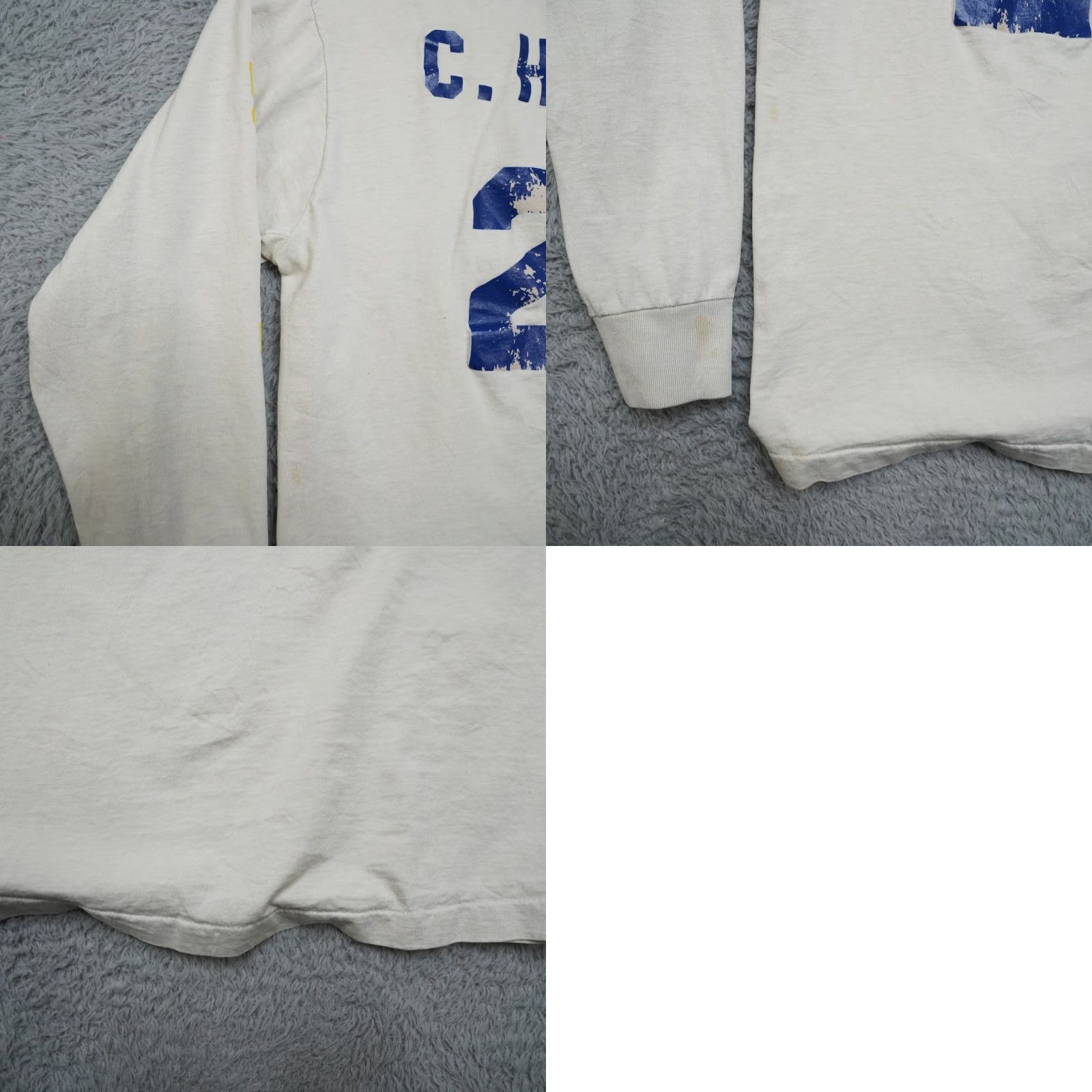 Fruit Of The Loom VINTAGE Fruit of the Loom Shirt Mens L 90s White Cotton Crew Neck Short Sleeve Football Jesus Volley Ball - 1990s Size US L / EU 52-54 / 3 - 10 Thumbnail