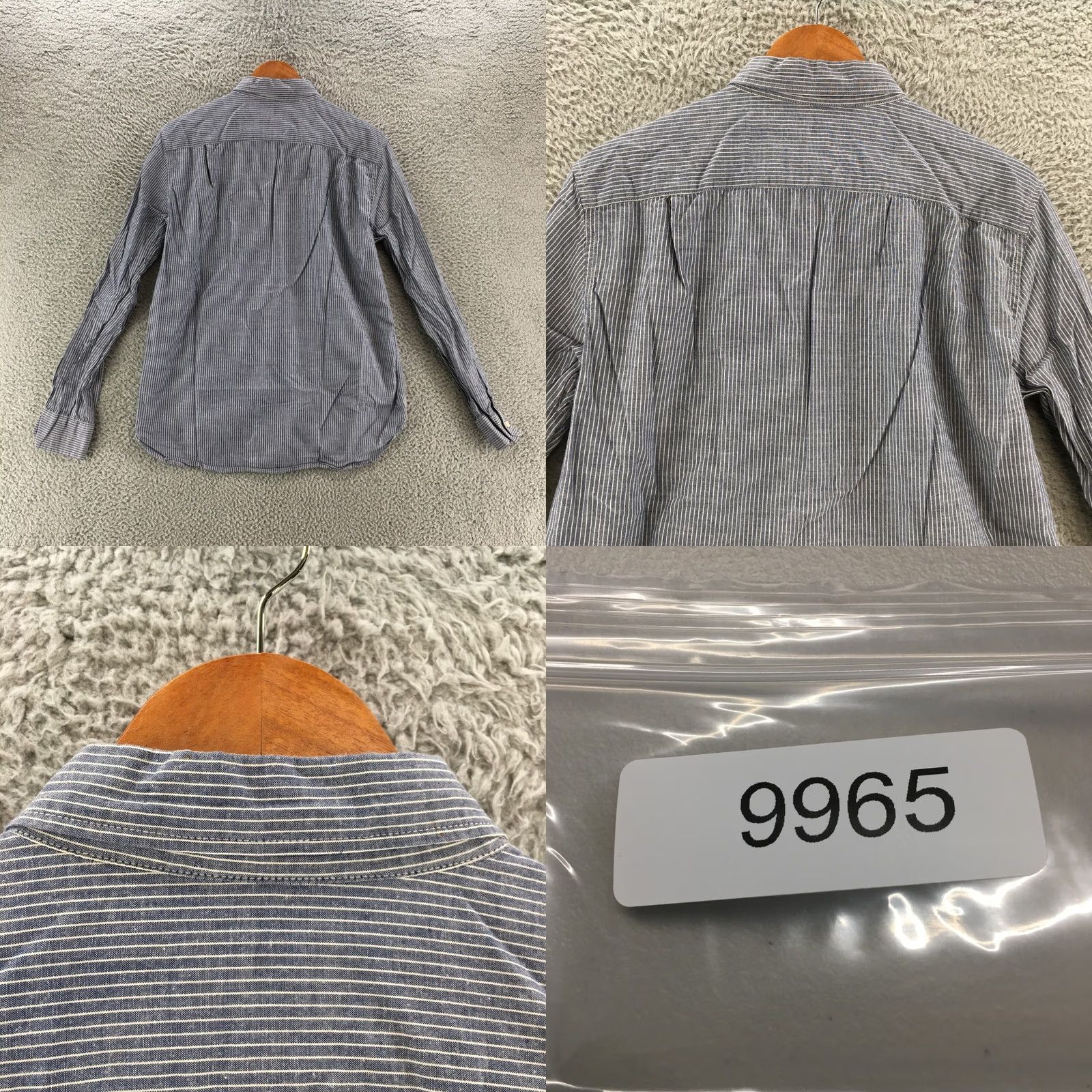 American Eagle Outfitters American Eagle Outfitters Shirt Mens M Blue Striped Button Down Long Sleeve Size US M / EU 48-50 / 2 - 8 Thumbnail