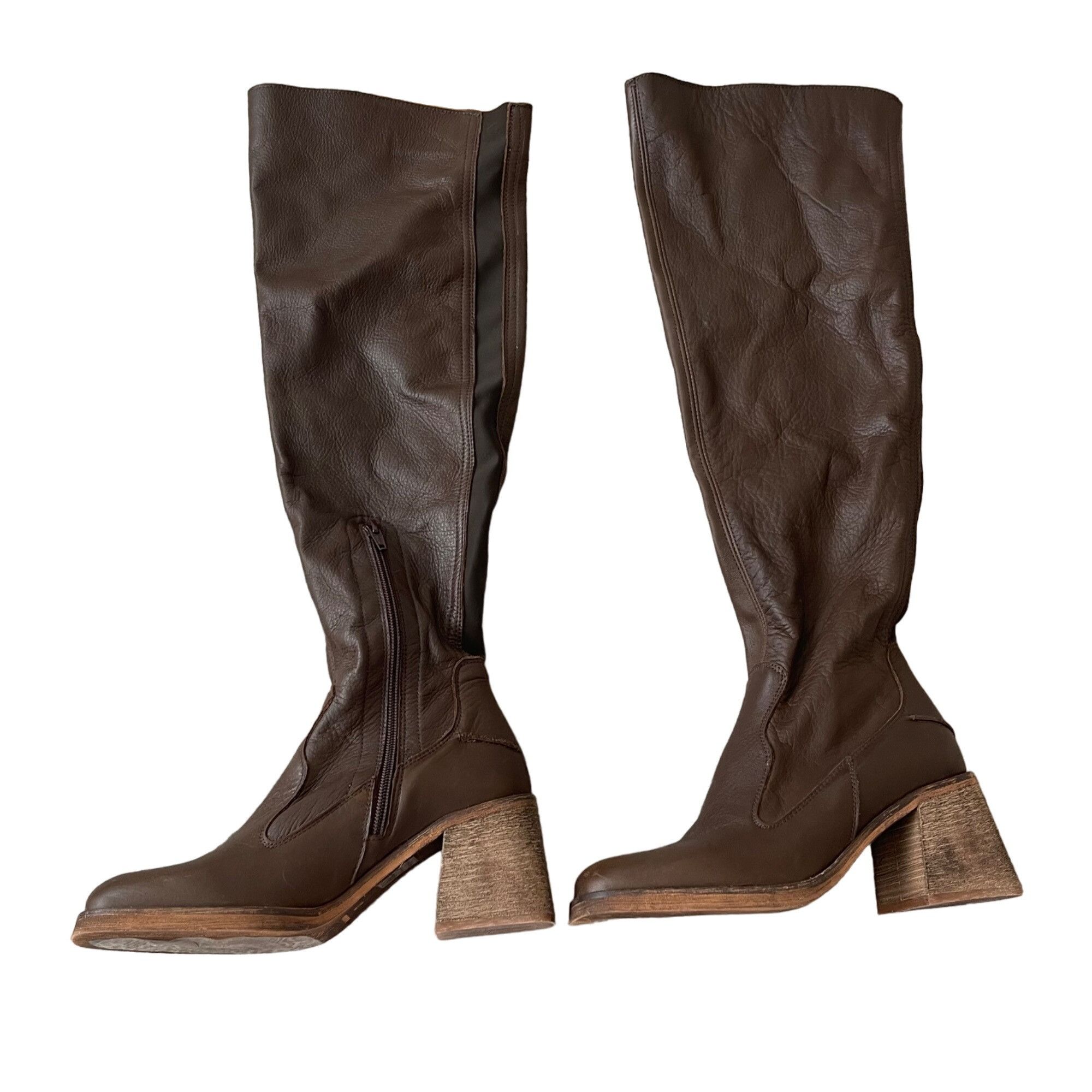 Free People Free People Womens Boots Size 37 Brown Brianna Size US 7 / IT 37 - 1 Thumbnail