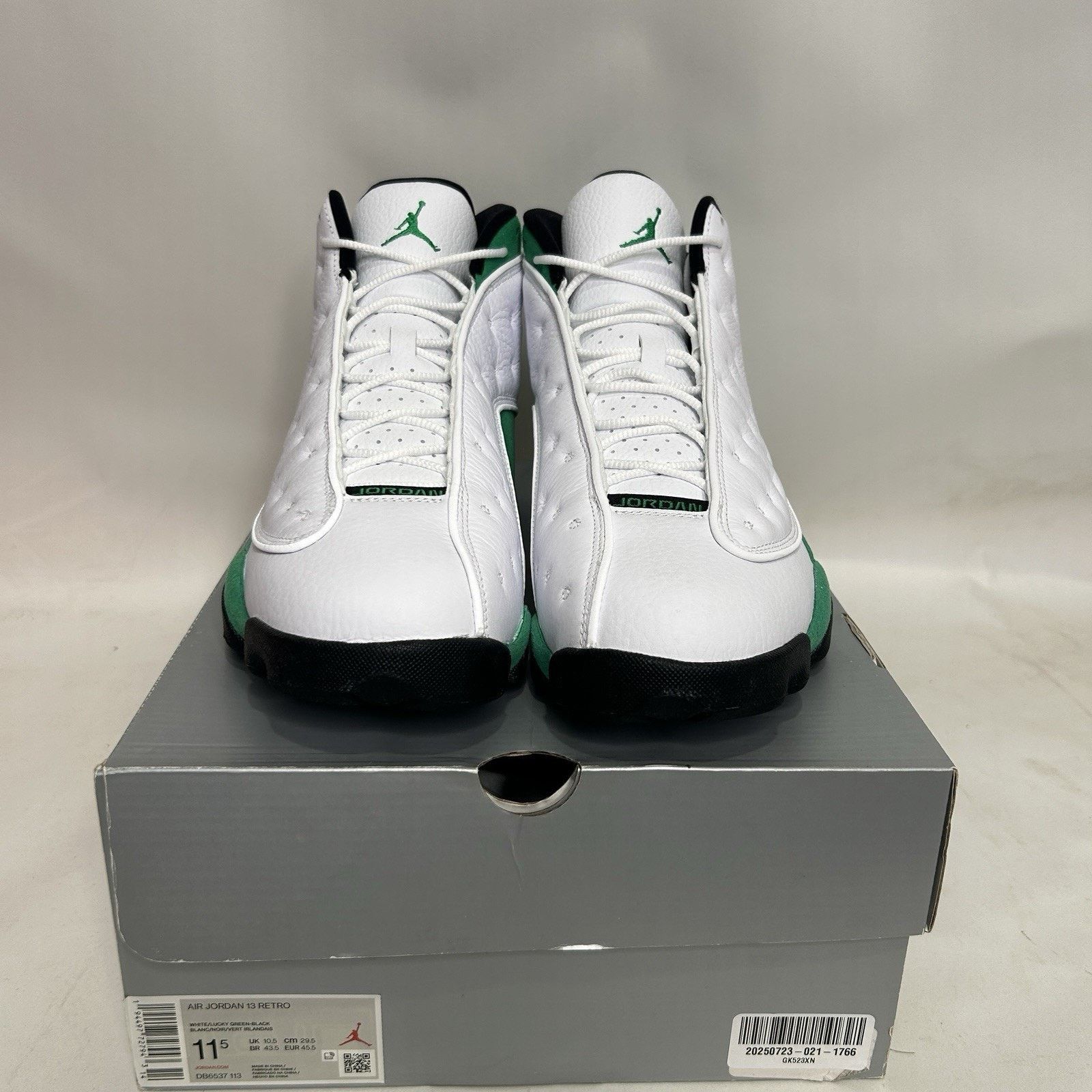 Nike Nike Air Jordan 13 Retro OG “White Lucky Green” Size US 11.5 / EU 44-45 - 2 Thumbnail