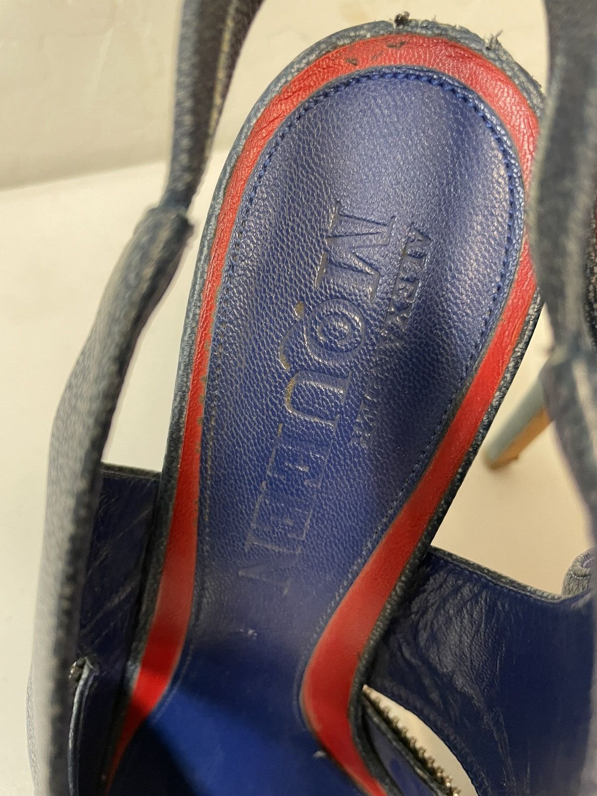 Alexander McQueen Zipper Peep Toe Slingbacks Size US 9.5 / IT 39.5 - 6 Thumbnail