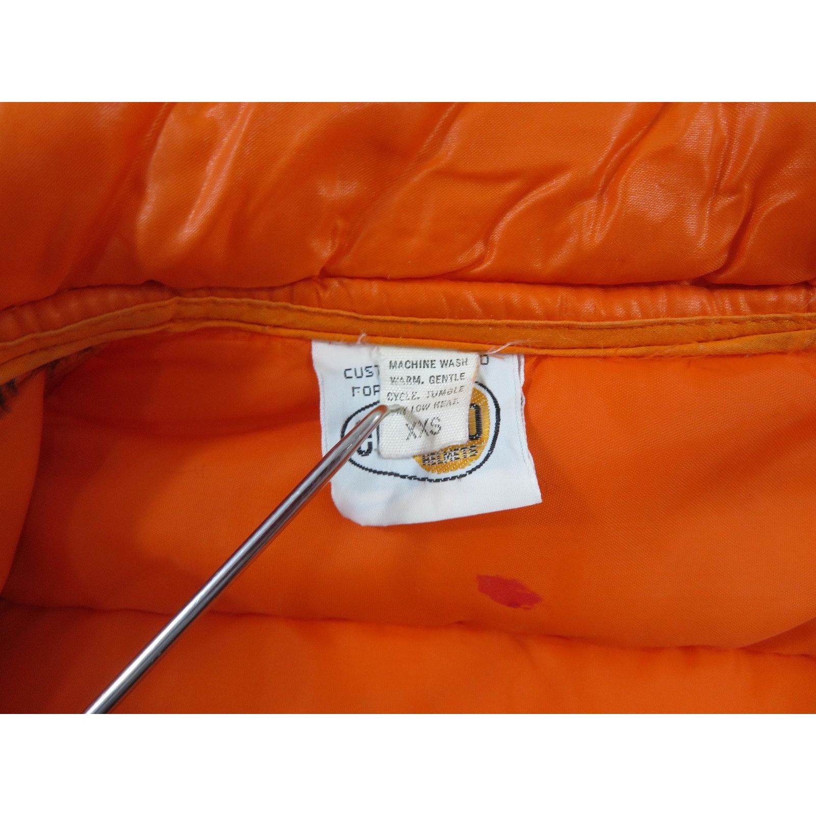 Other 1970s Electro Helmets Quilted Racing Orange Jacket Sz 2XS Size US XS / EU 42 / 0 - 5 Thumbnail