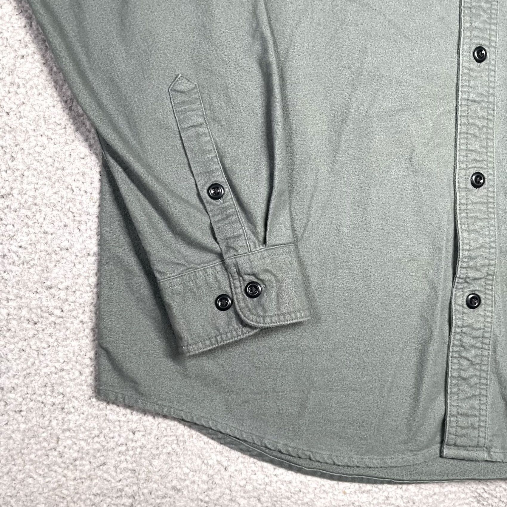 Filson Filson Shirt Mens 2XL Green Cotton Long Sleeve Button Outdoor Field Flannel Work Size US XXL / EU 58 / 5 - 3 Thumbnail