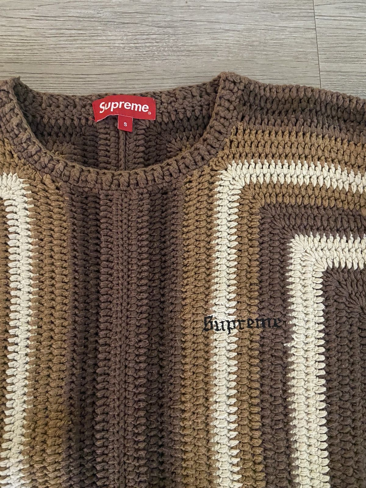 Supreme Supreme Hand Knit Crochet Sweater SS22 Small Size US S / EU 44-46 / 1 - 2 Thumbnail