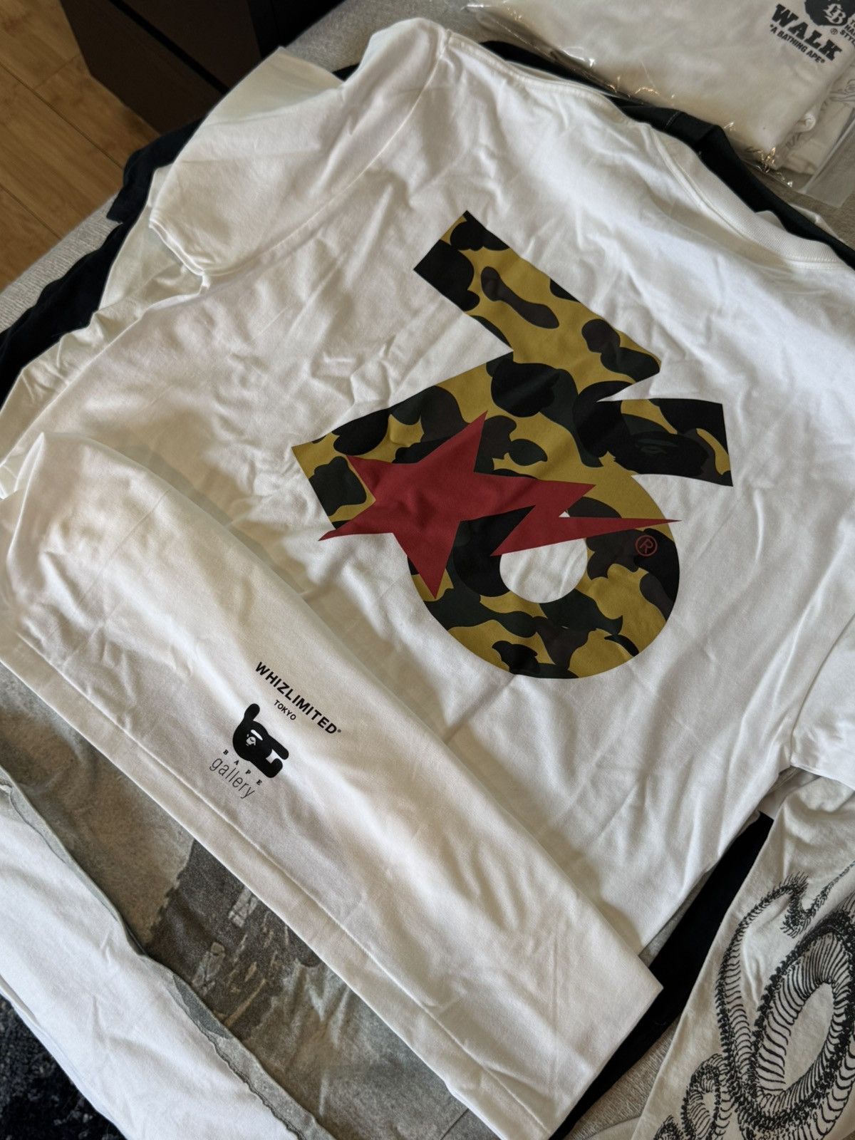 Bape Bape Hiroaki Shitano Gallery Tee Size US XL / EU 56 / 4 - 2 Thumbnail
