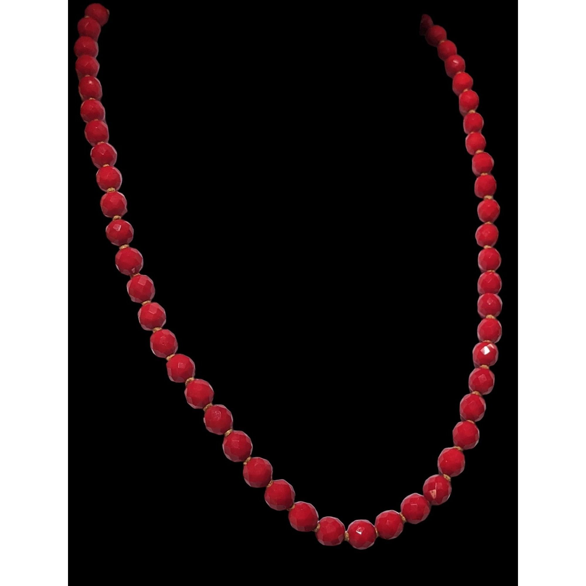 Other Vintage Japanese Red Glass Beaded Necklace Size ONE SIZE - 3 Thumbnail