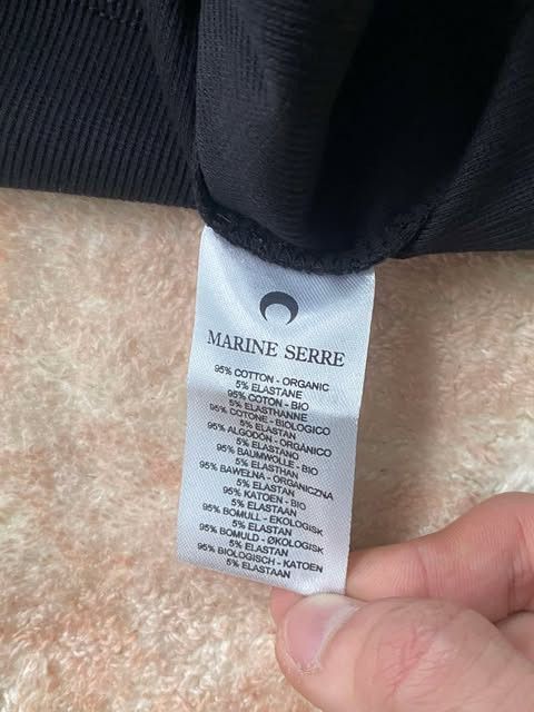 Marine Serre MARINE SERRE Moon Logo Cropped T Shirt Size M / US 6-8 / IT 42-44 - 4 Thumbnail
