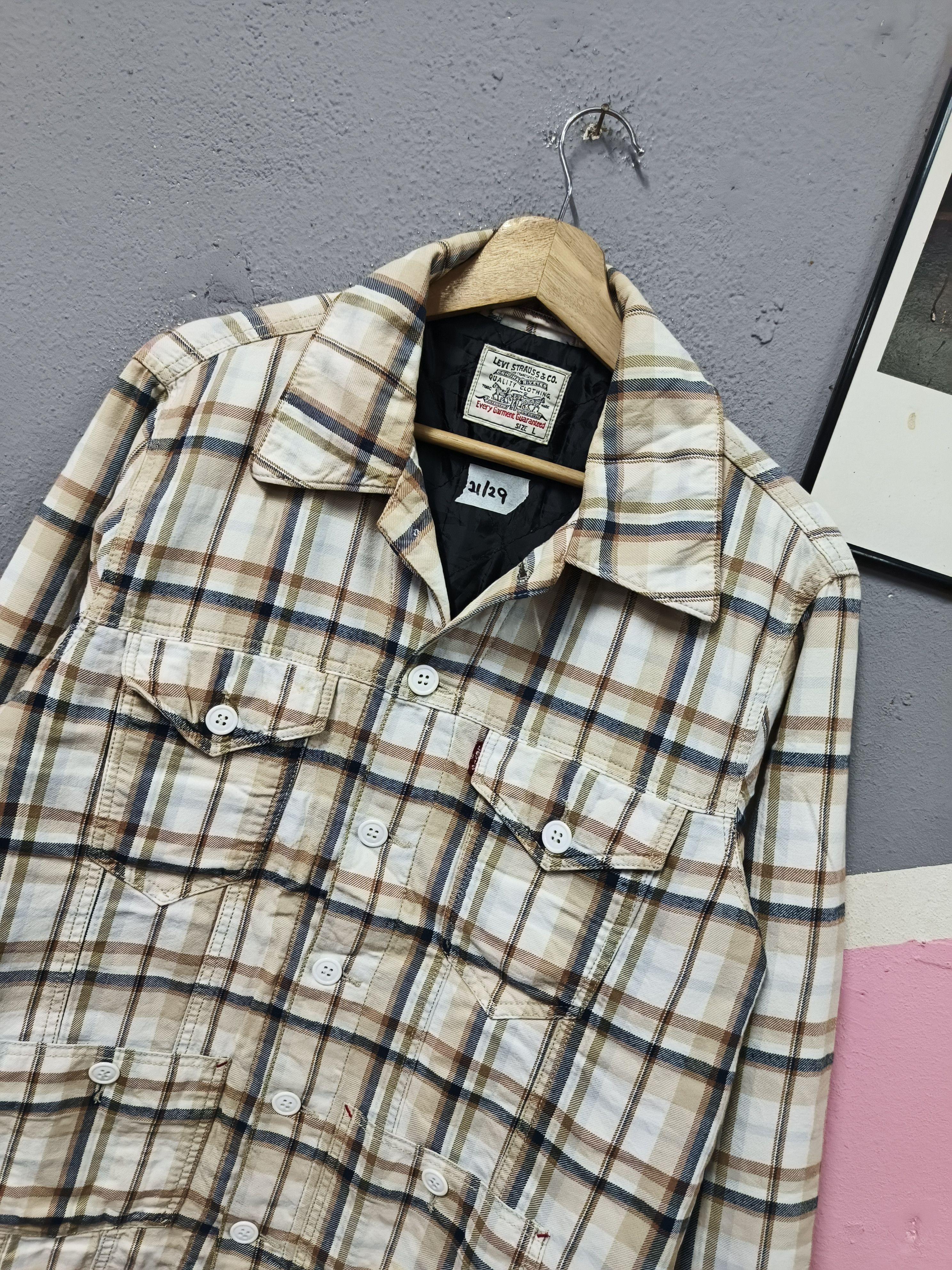 Levi's LEVIS PLAID UTILITY CHORE JACKET WORKERS Size US L / EU 52-54 / 3 - 3 Thumbnail