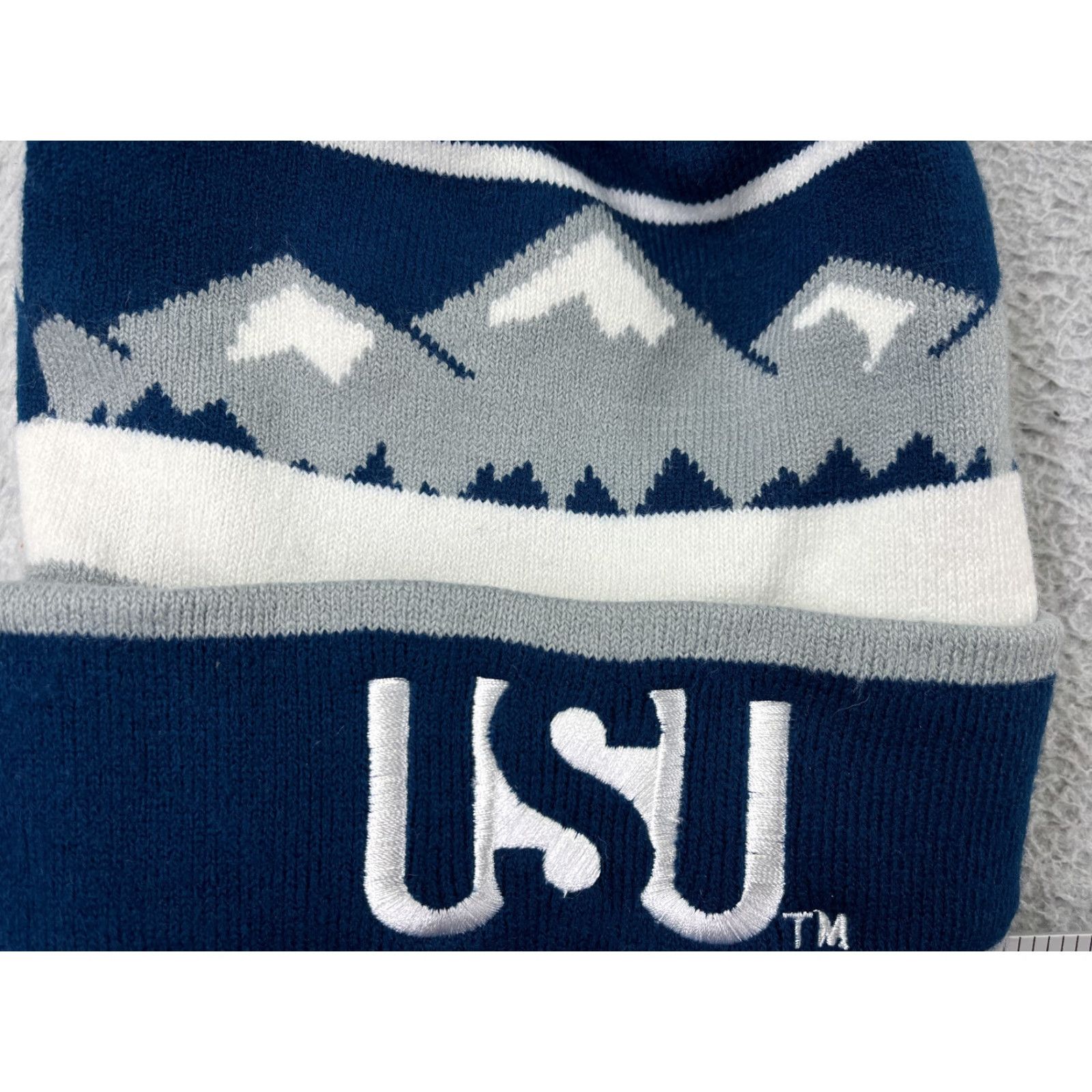 Vintage Utah State University Brigham City Beanie Toque Adult One Size Blue Knit Ski Hat Beanie Unbranded Unisex Adults School University 90s (if applicable) Size ONE SIZE - 2 Thumbnail