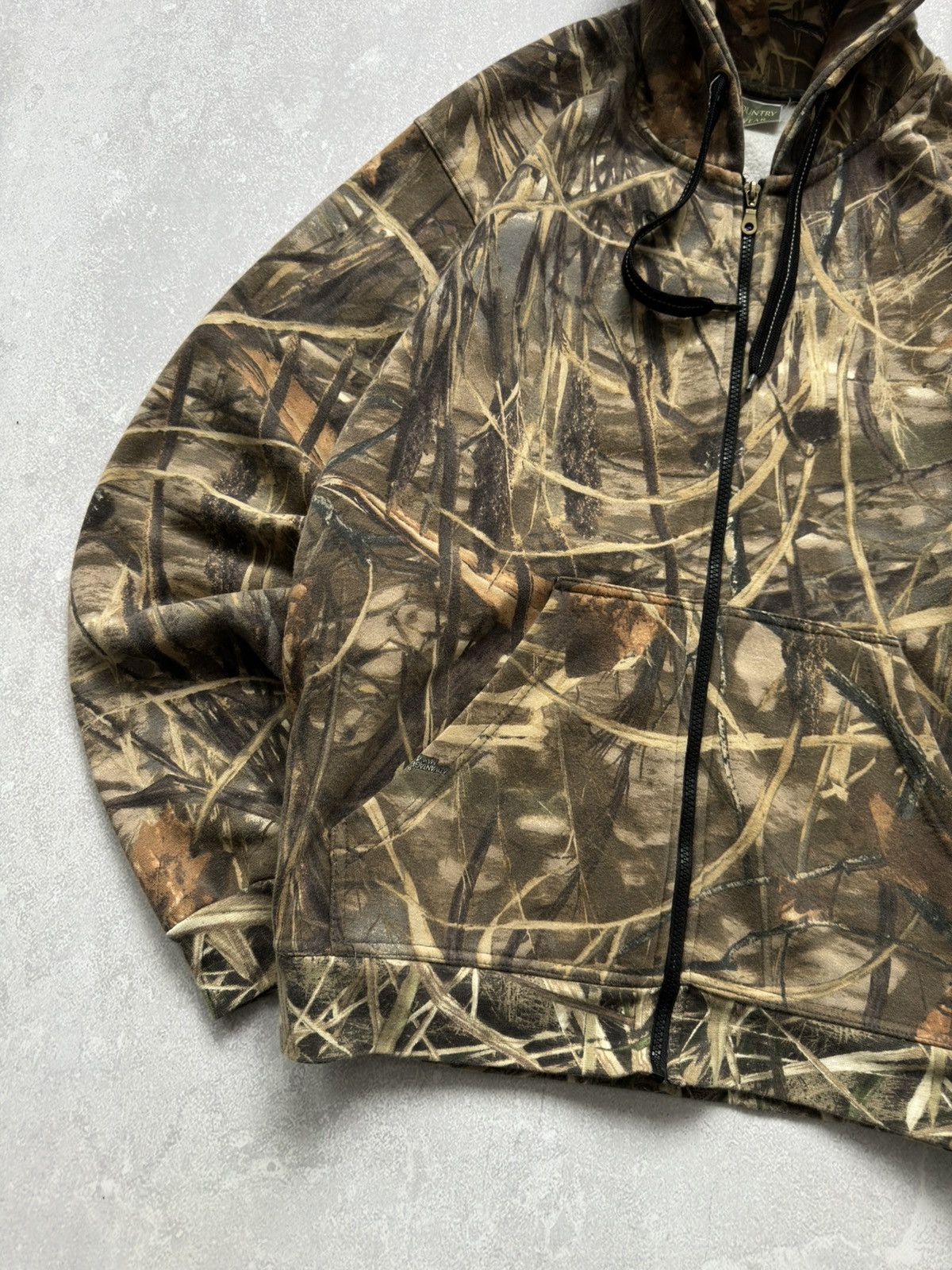 Realtree Vintage Real Tree Camo Woodland Zip Hoodie Boxy Fit Y2K Size US XL / EU 56 / 4 - 2 Thumbnail