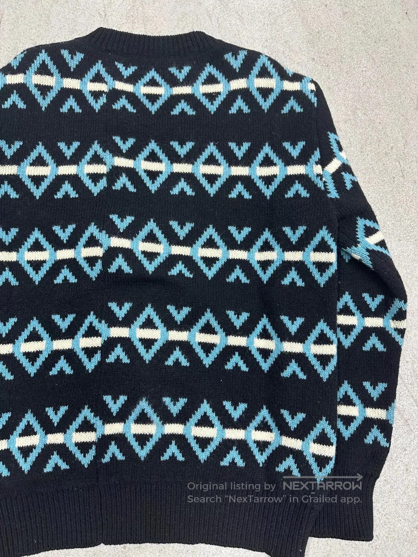 Raf Simons Geometric Pattern Crewneck Sweater. Size US M / EU 48-50 / 2 - 4 Thumbnail