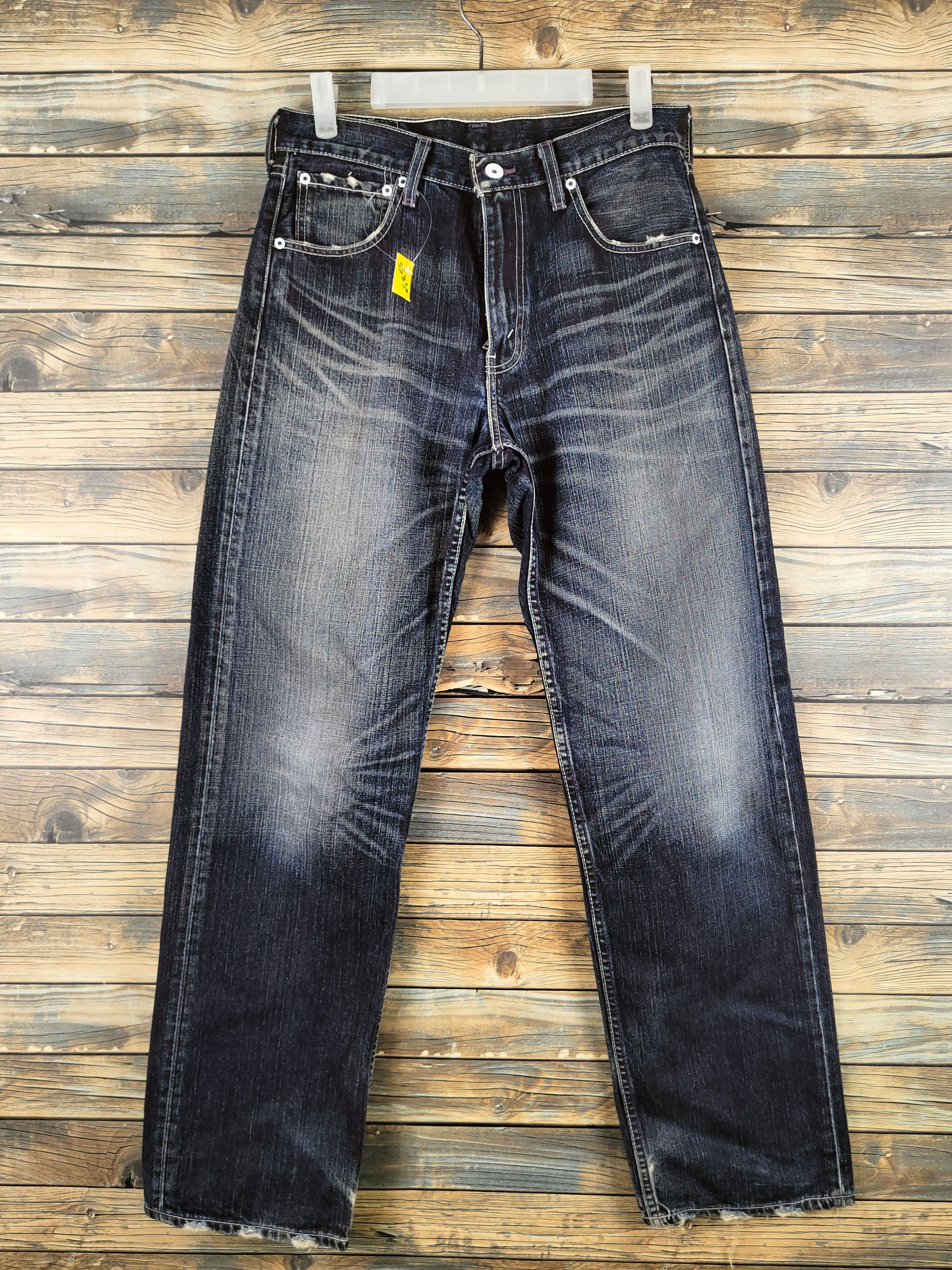 Levi's Levi's Black Distressed faded denim Jeans #S2830 Size US 29 - 1 Thumbnail