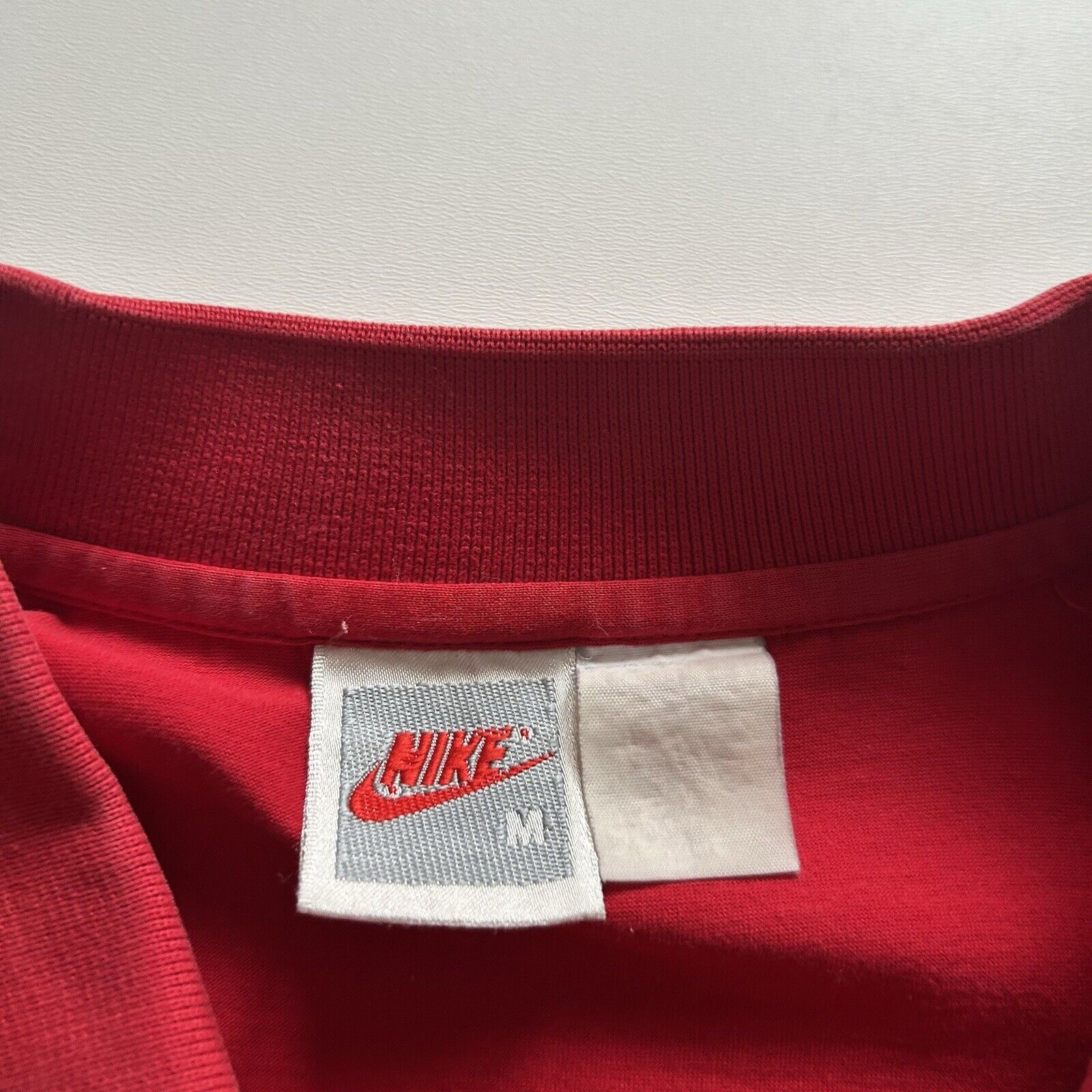 Nike Vintage 1990s Nike Embroidered Swoosh Collared Shirt Medium Size US M / EU 48-50 / 2 - 8 Thumbnail