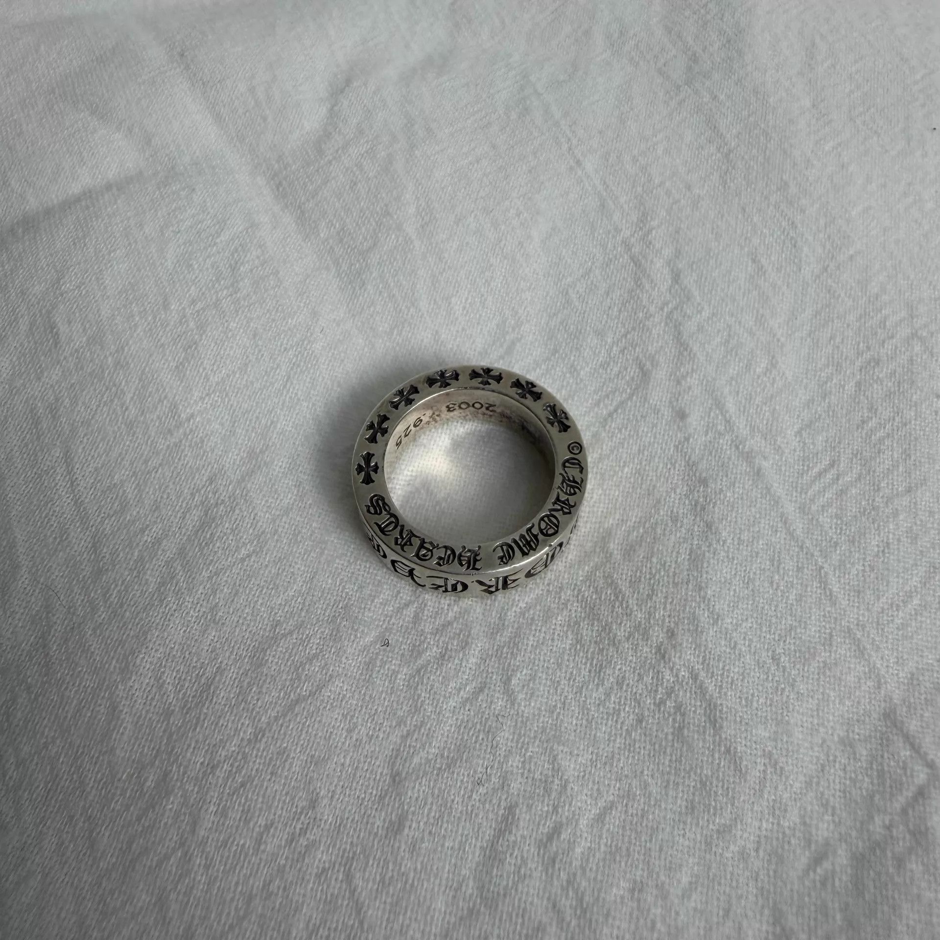 Chrome Hearts Chrome Hearts Forever 925 Silver Ring US4 Near New Size ONE SIZE - 1 Thumbnail