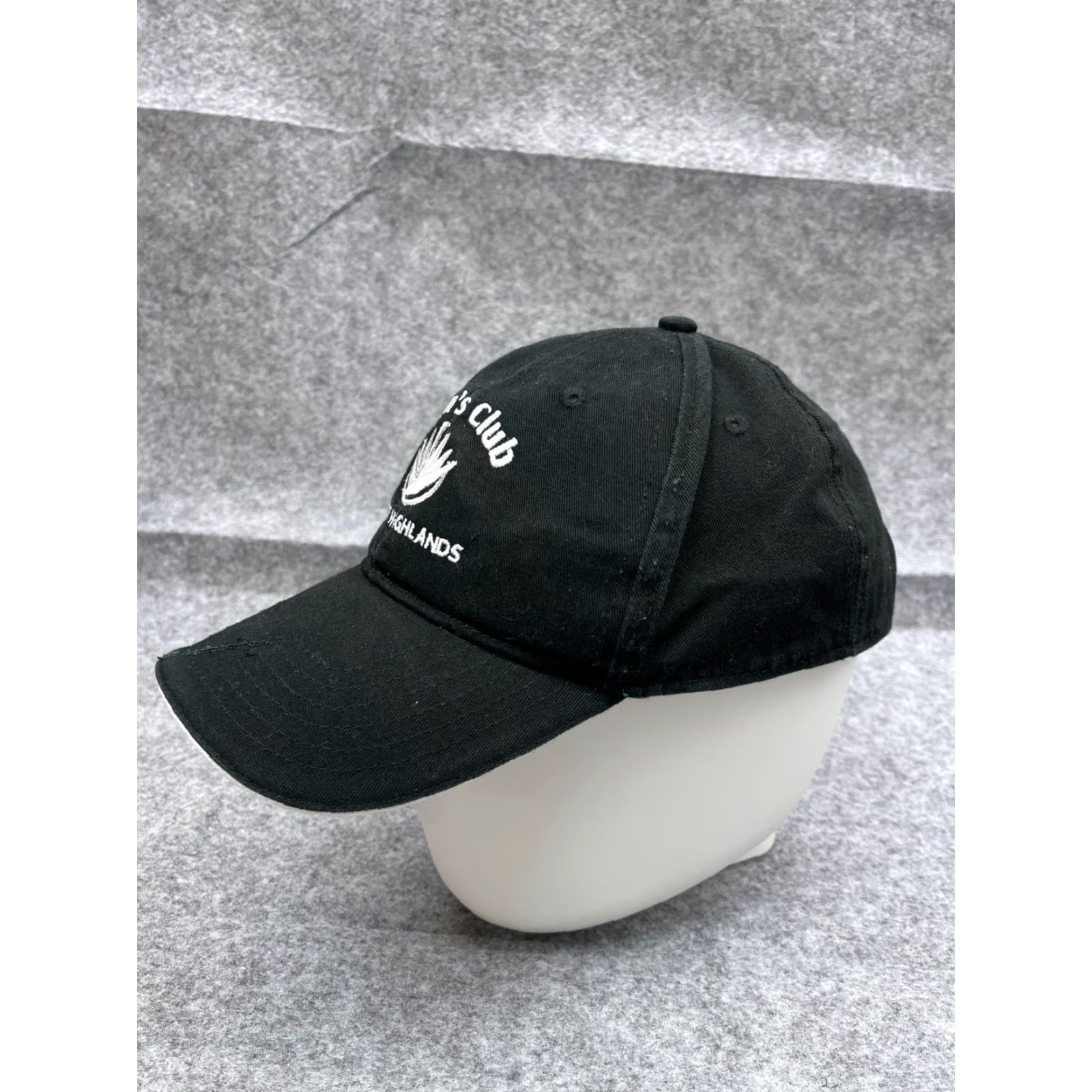 Vintage Outdoor Cap Hat Cap Strap Back One Size Adult Black 100% Cotton Golf Logo Outdoors Golf Course Men Size ONE SIZE - 4 Thumbnail
