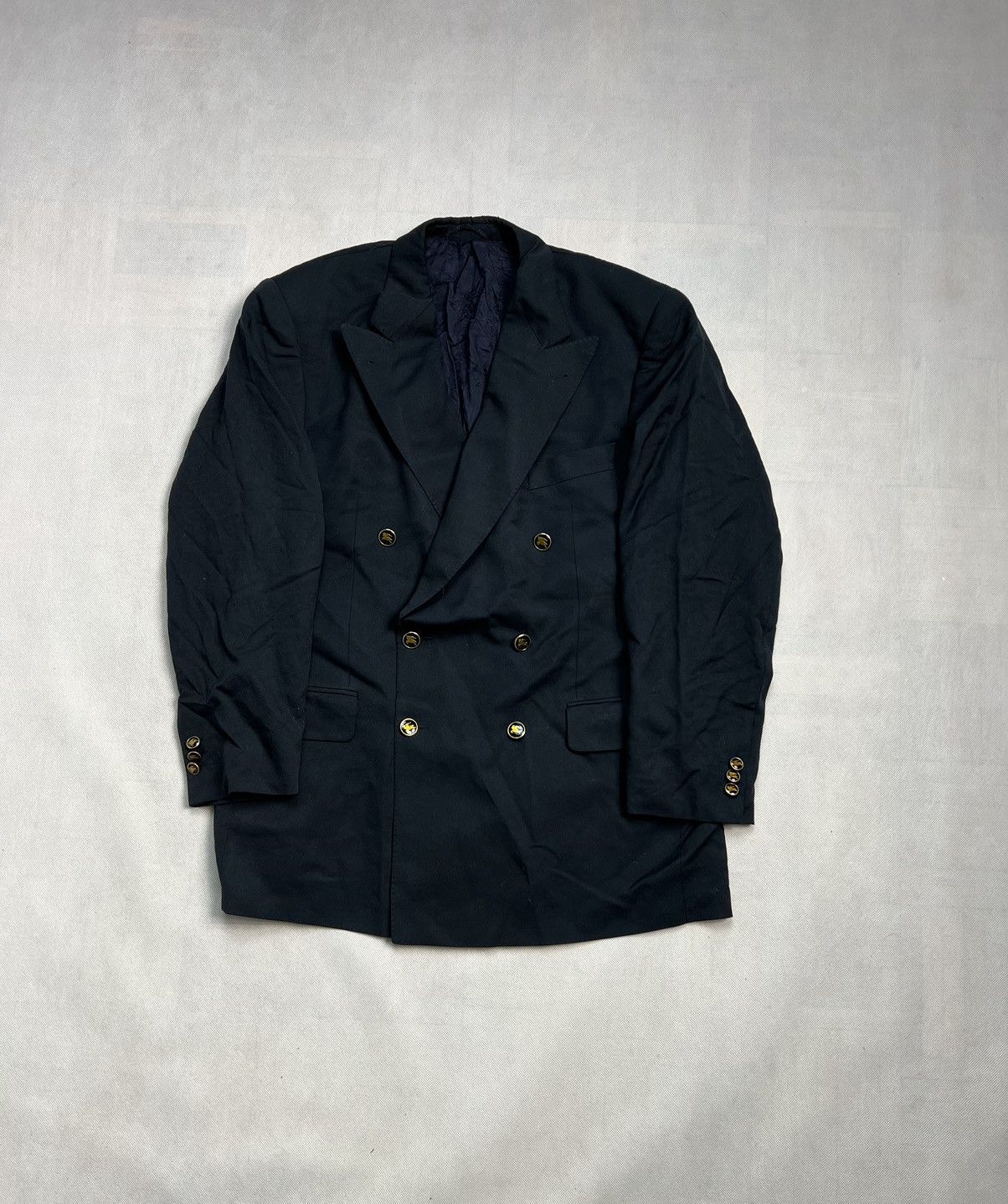 Burberry × Vintage Double-breasted Blazer Burberry vintage 90’s logoed buttons Size US M / EU 48-50 / 2 - 1 Thumbnail
