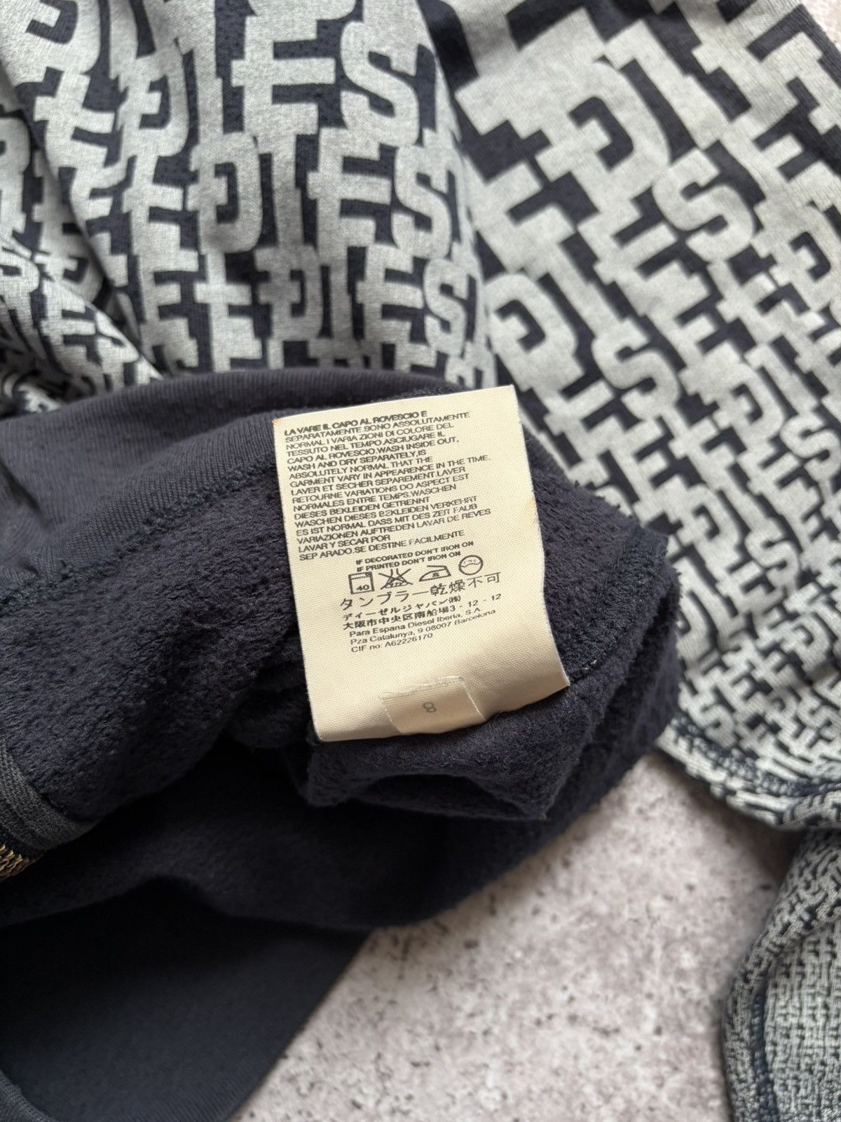 Diesel Diesel Monogram Logo Vintage Hoodie Size US M / EU 48-50 / 2 - 7 Thumbnail