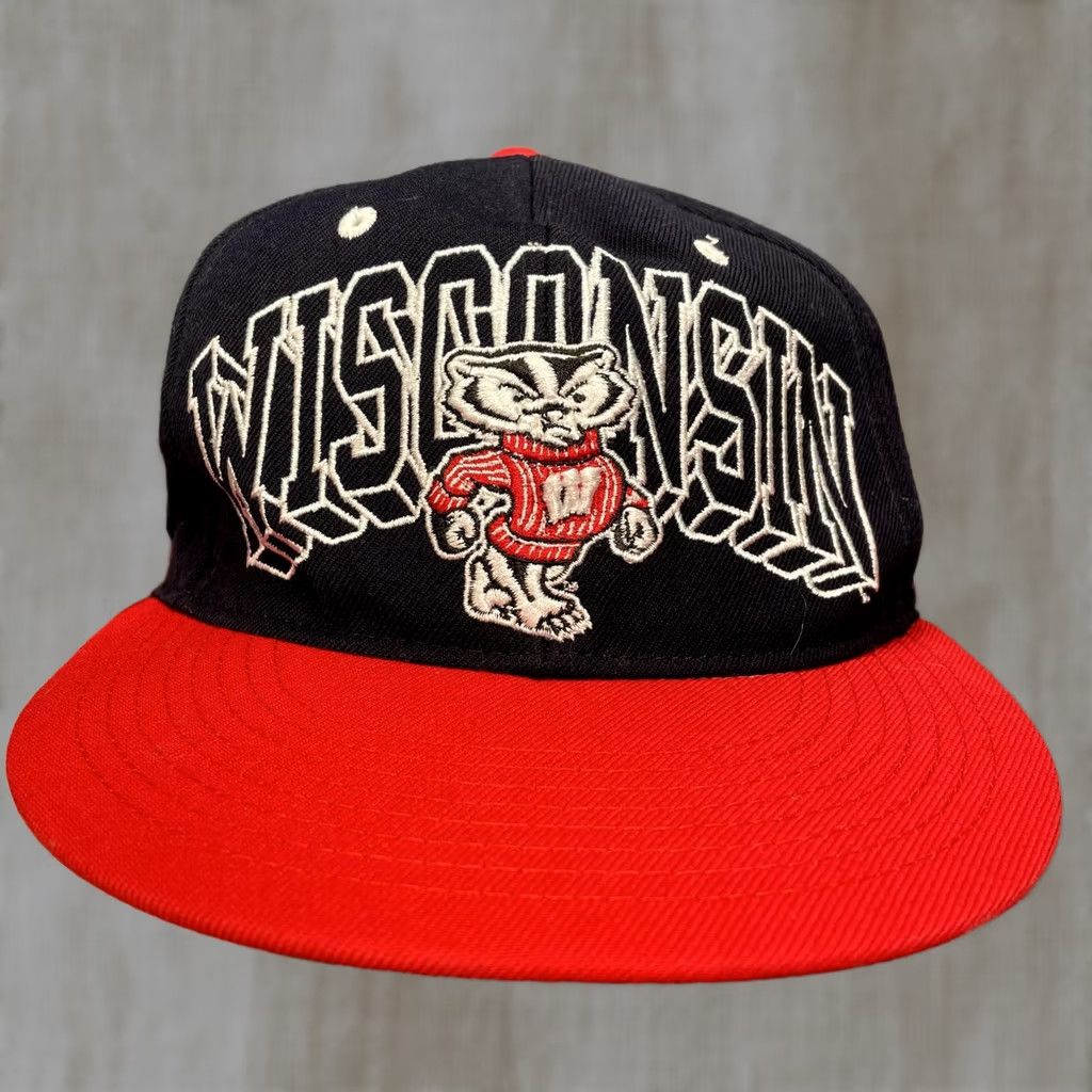 Zephyr Wisconsin Badgers Hat Cap Snap Back Blue Bucky Badger Mens Embroidered Size ONE SIZE - 1 Thumbnail