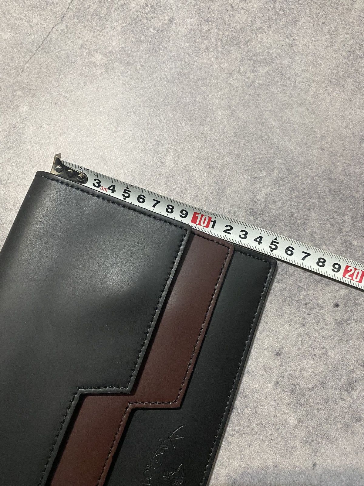 Vivienne Westwood Vivienne Westwood Anglomania Black Maroon Leather Clutch Size ONE SIZE - 10 Thumbnail