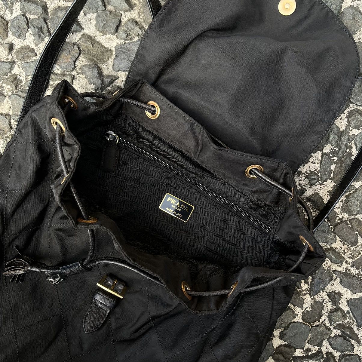 Prada Prada Vintage Quilted Nylon Backpack Size ONE SIZE - 12 Thumbnail