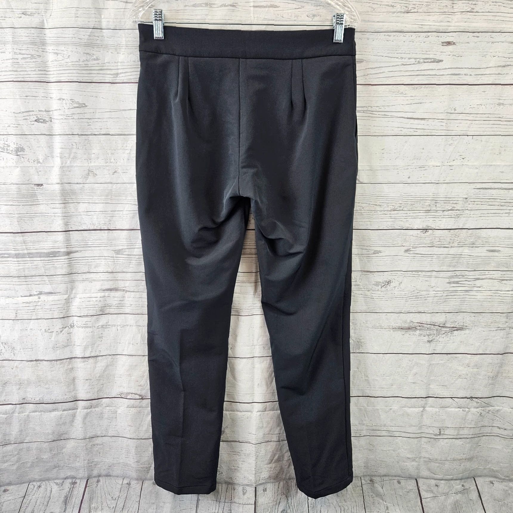 Vintage Betabrand Womens Travel Dress Pants Sz Small Solid Black Side Zip Mid Rise Pants Womens Black Travel Dress 90s? Size 28" / US 6 / IT 42 - 3 Thumbnail