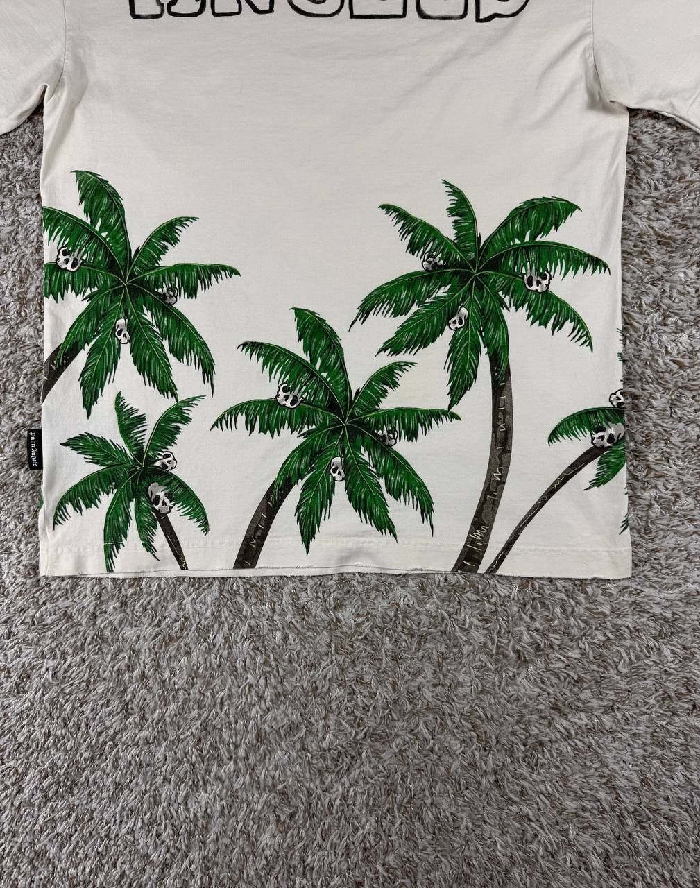 Palm Angels Palm Angels Men’s Palm and Skull White T-Shirt Size US S / EU 44-46 / 1 - 13 Thumbnail