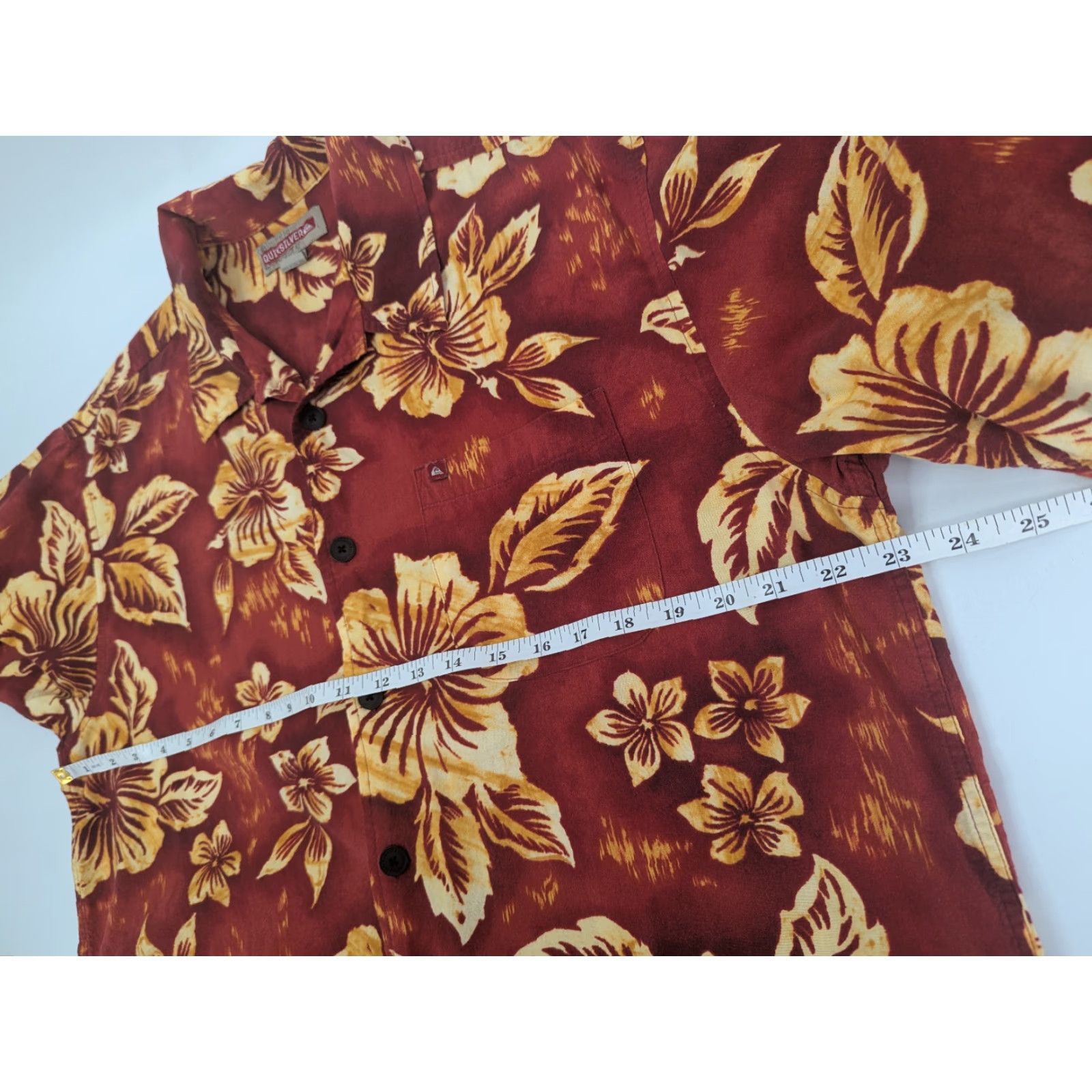 Quiksilver Quiksilver Button Up Red Floral Hawaiian Shirt Men's Medium Tropical Aloha Y2K Mens Size US M / EU 48-50 / 2 - 5 Thumbnail