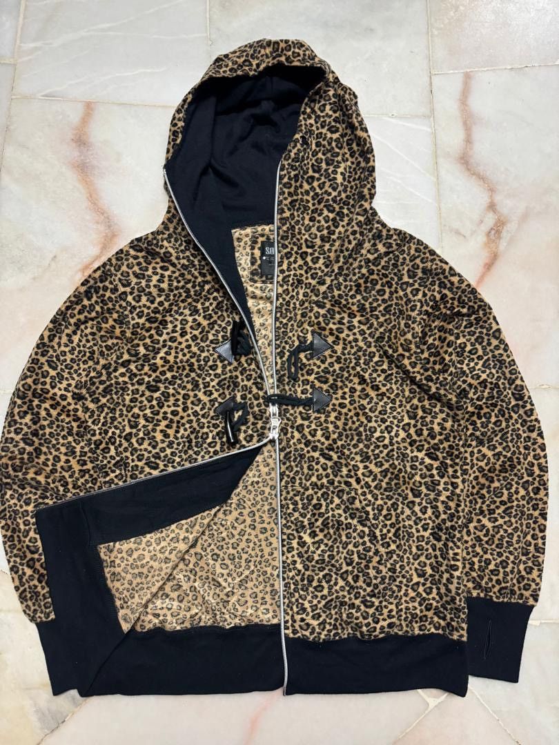 If Six Was Nine 💥Leopard💥Insane 90s Style Soves Leopard Toggle Fully Hoodie Size US L / EU 52-54 / 3 - 8 Thumbnail