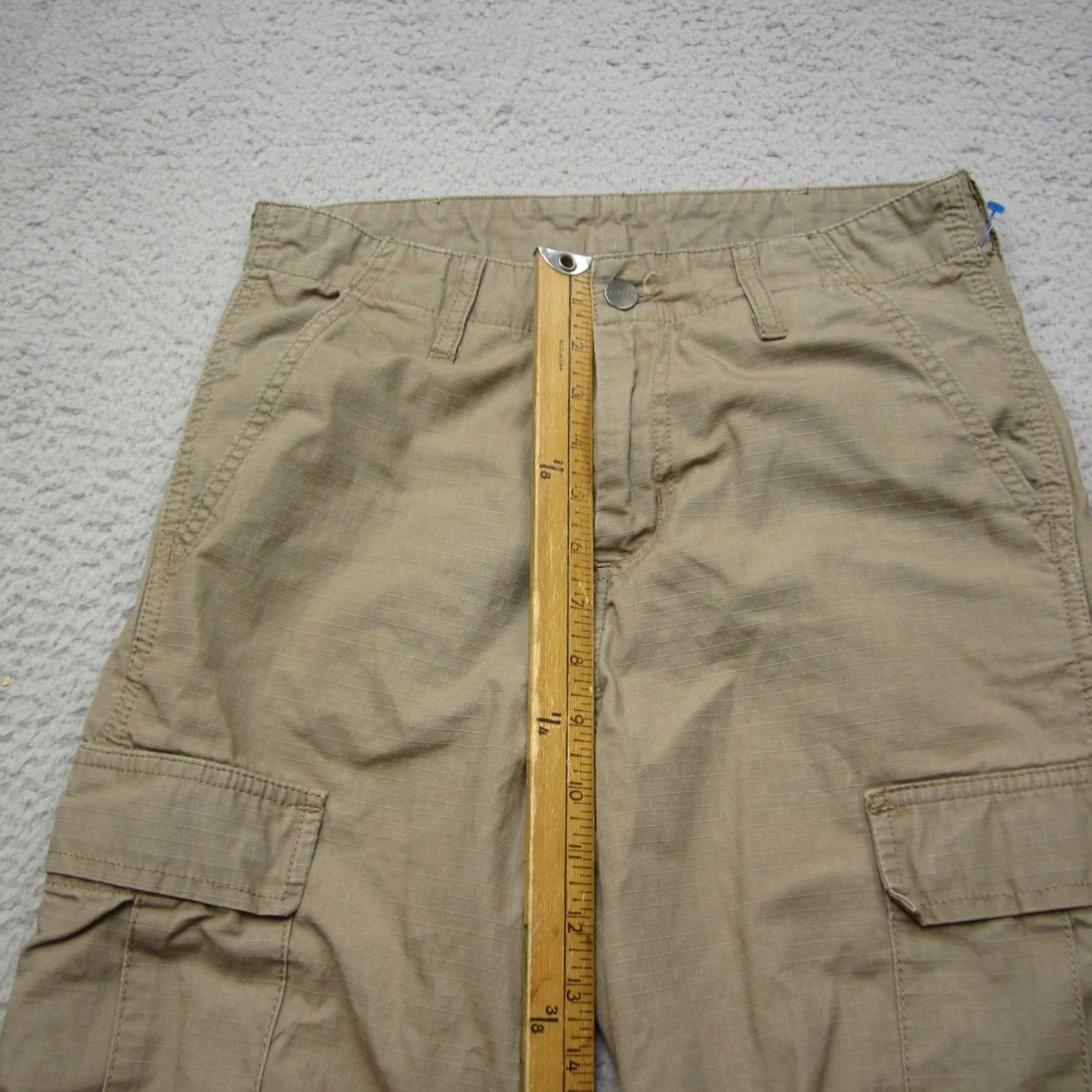 Carhartt Carhartt WIP Cargo Jogger Mens 27x30 Brown Ripstop Workwear Trousers Size US 27 - 5 Thumbnail