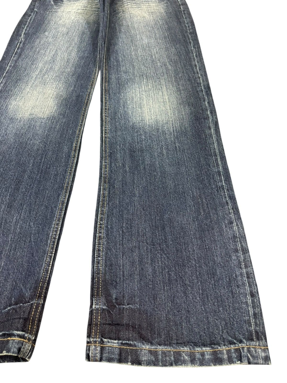 Japanese Brand Vintage Nylaus Faded Wash Multi Pocket Loose Baggy Jeans Size US 31 - 7 Thumbnail