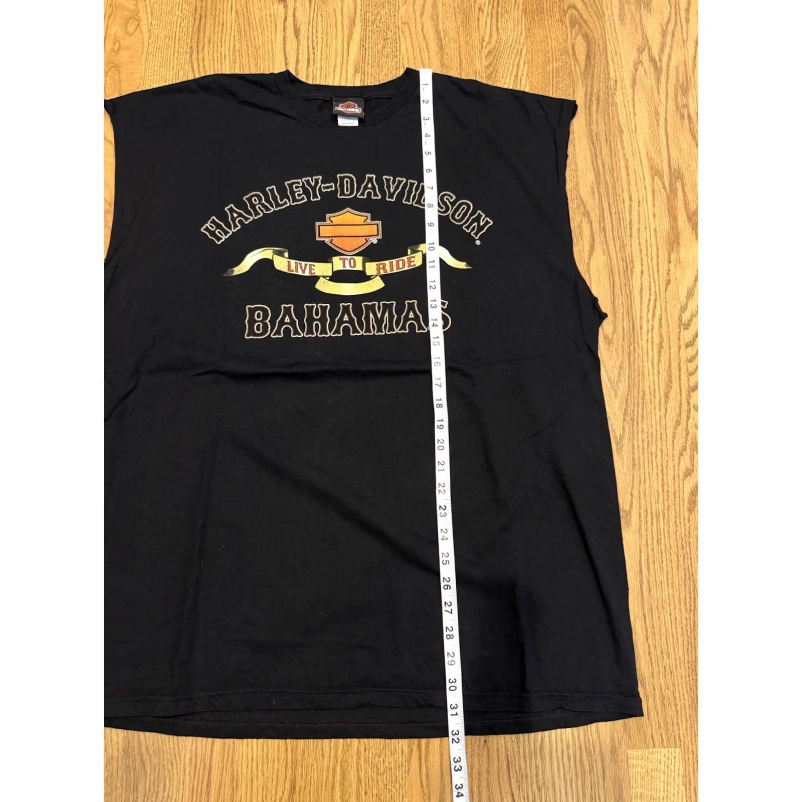 Harley Davidson VINTAGE Harley-Davidson Tank Top Shirt XXL Black Skull Skeleton Flame Biker 90s Mens Size US XXL / EU 58 / 5 - 5 Thumbnail