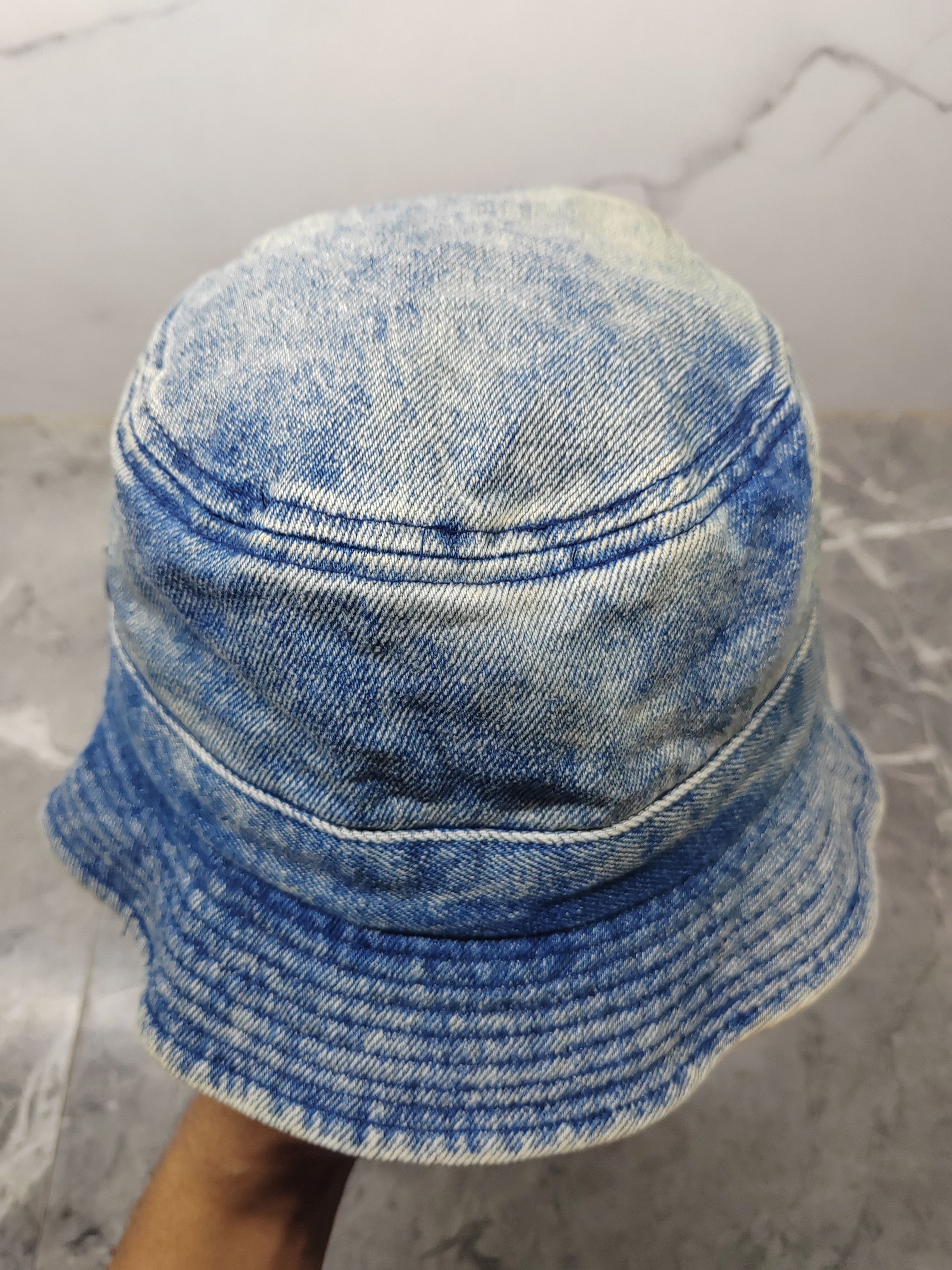 Japanese Brand Vintage Denim Japanese Distressed Style Bucket Hat Size ONE SIZE - 3 Thumbnail