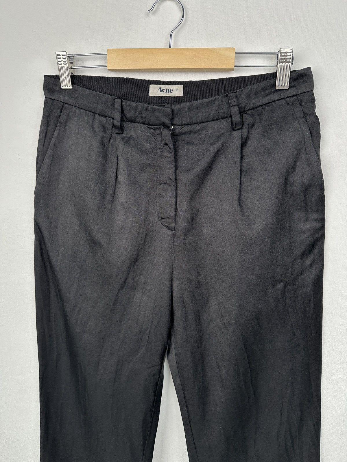Acne Studios ACNE STUDIOS PLay Cotton Silk Pleated Trousers Pants SS 11 Size 24" / US 00 / IT 34 - 3 Thumbnail