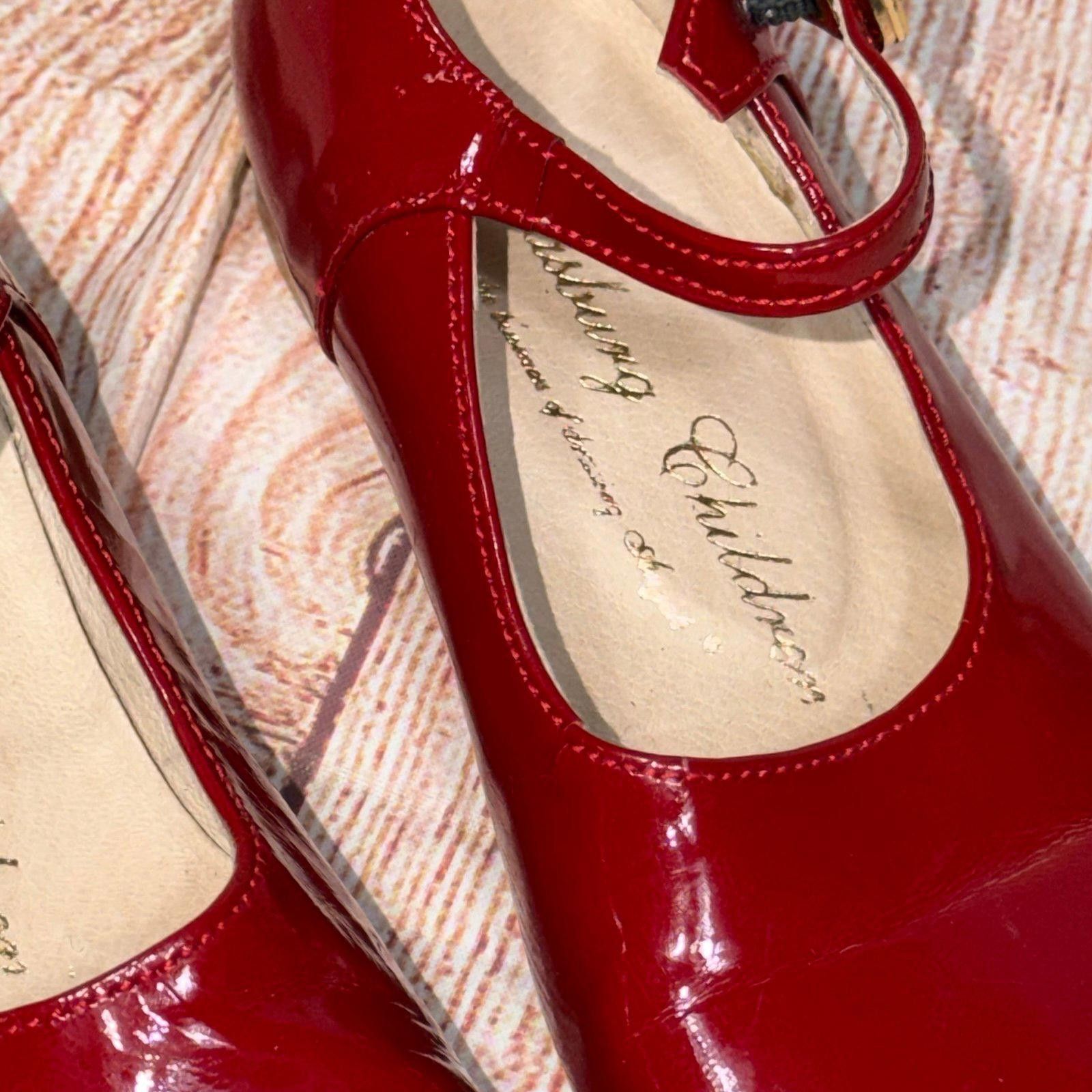 Other Strasburg Children Red Patent Leather Mary Jane Shoes Size 8 Size US 8 / IT 38 - 4 Thumbnail