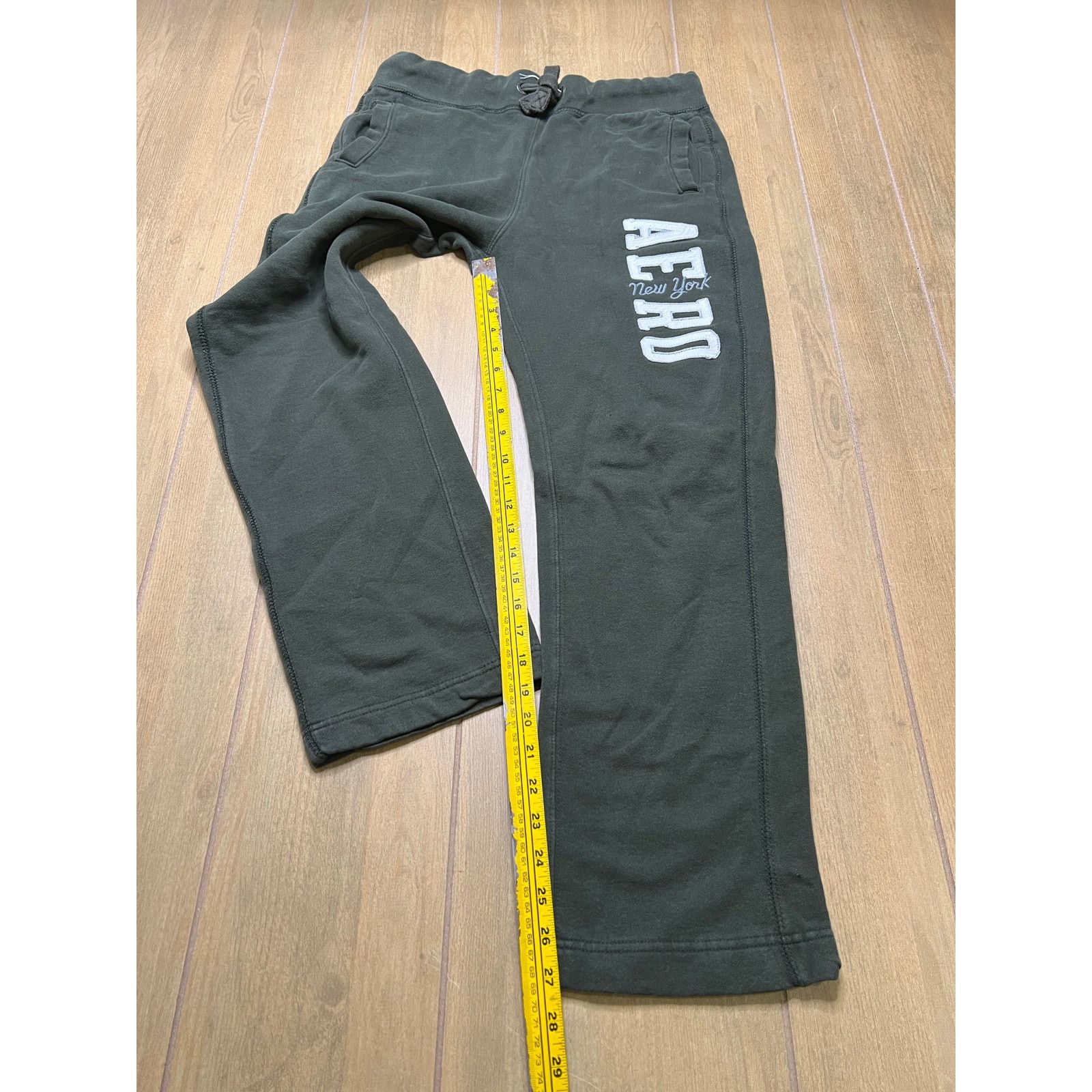 Aeropostale Aeropostale Sweat Pants unisex Sz Medium Green Y2K baggy Size US 32 / EU 48 - 8 Thumbnail