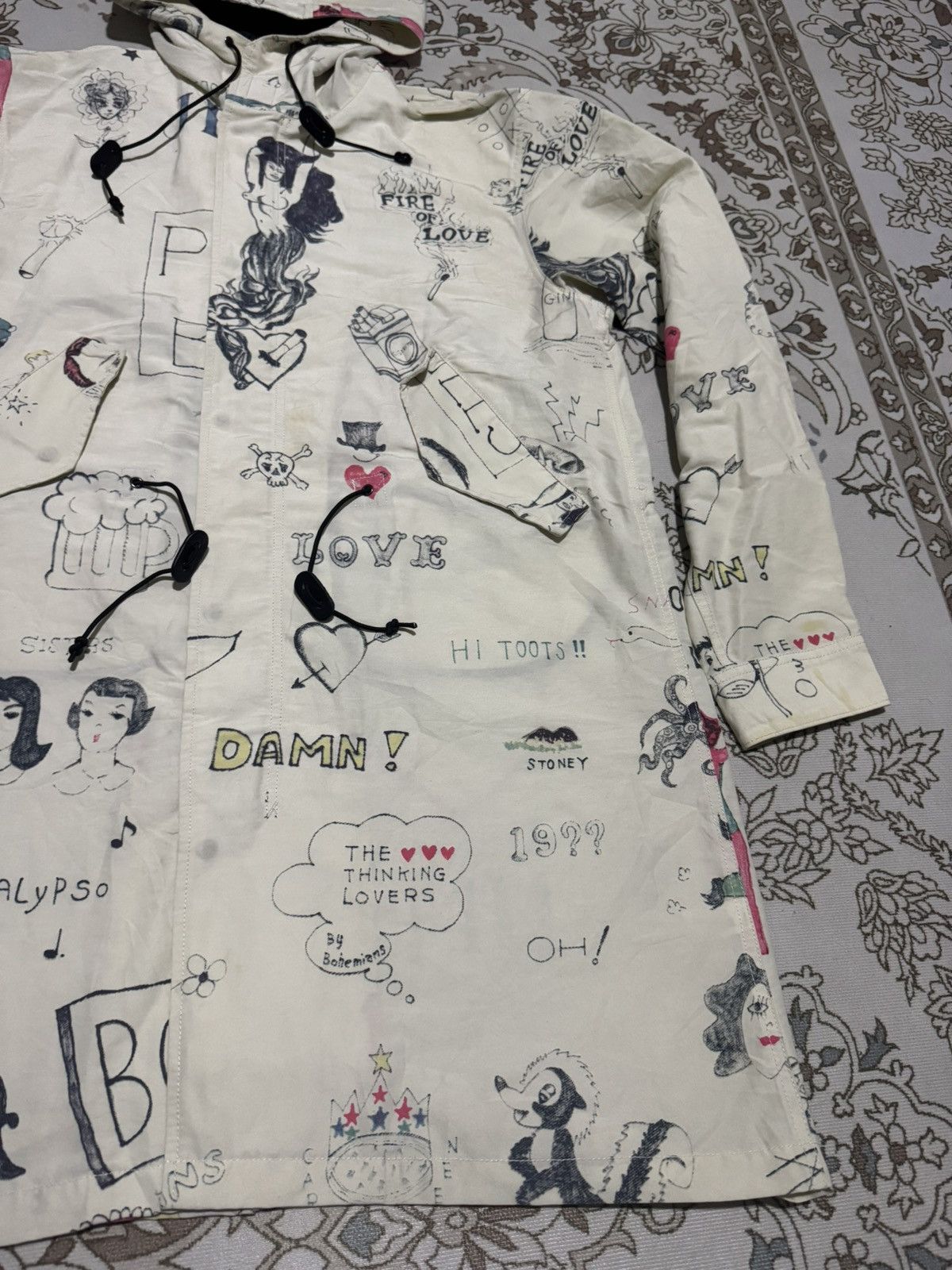 If Six Was Nine × Jean Paul Gaultier × Poeme Bohemian RARE! Graffiti RafSimon Sexy Woman BohemiansFishtail Parka Size US L / EU 52-54 / 3 - 4 Thumbnail