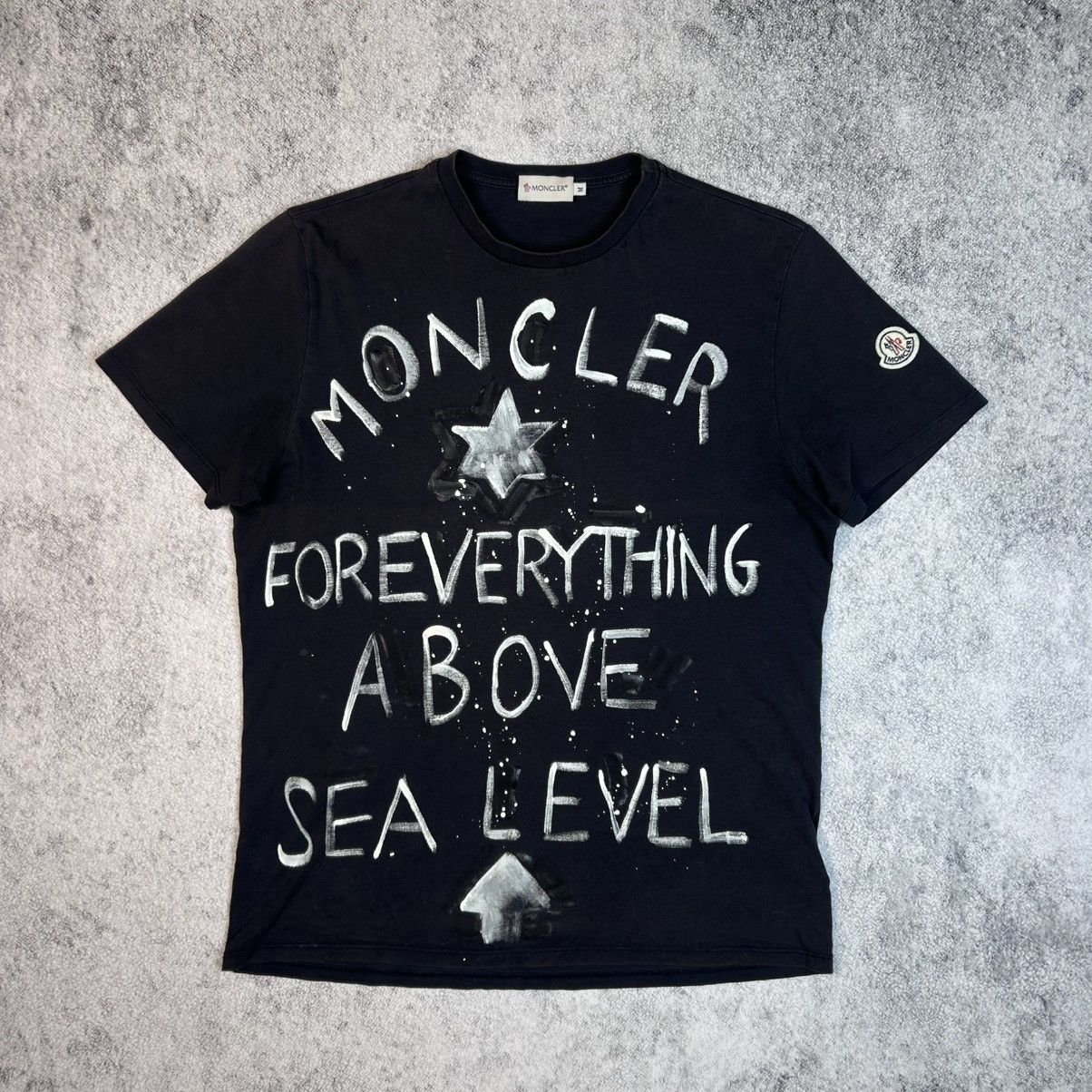 Moncler !extremely rare Moncler full print logo T-shirt Size US S / EU 44-46 / 1 - 3 Thumbnail