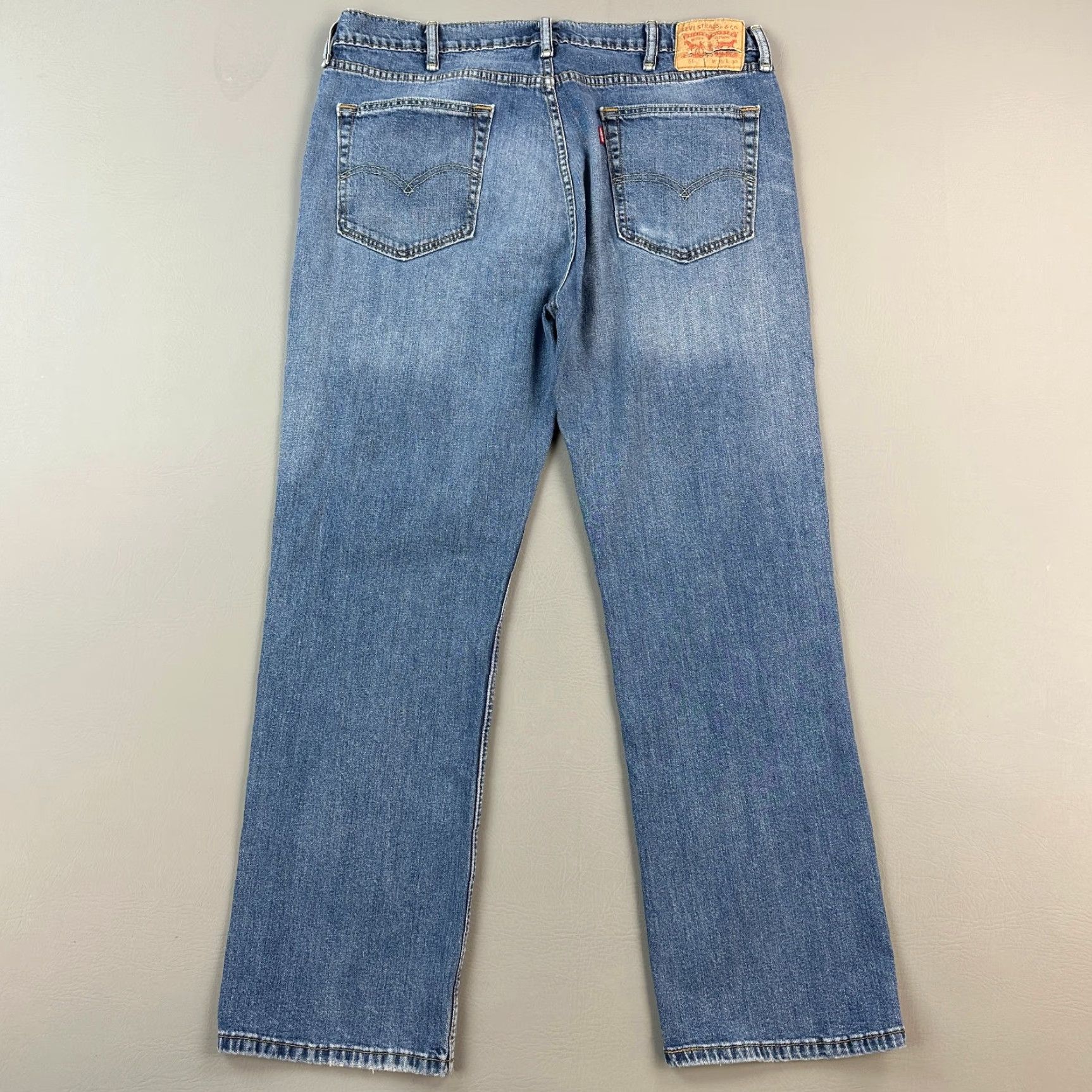 Levi's Levi's 514 Jeans Mens 38x31 Blue Denim Straight Stretch Zip Fly Casual Jeans Regular Mens Size US 38 / EU 54 - 7 Thumbnail