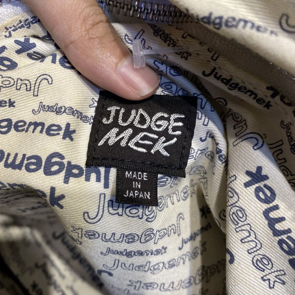 Japanese Brand Japanese Brand Judgemek Men's Denim Tote Bag World Map Size ONE SIZE - 12 Thumbnail