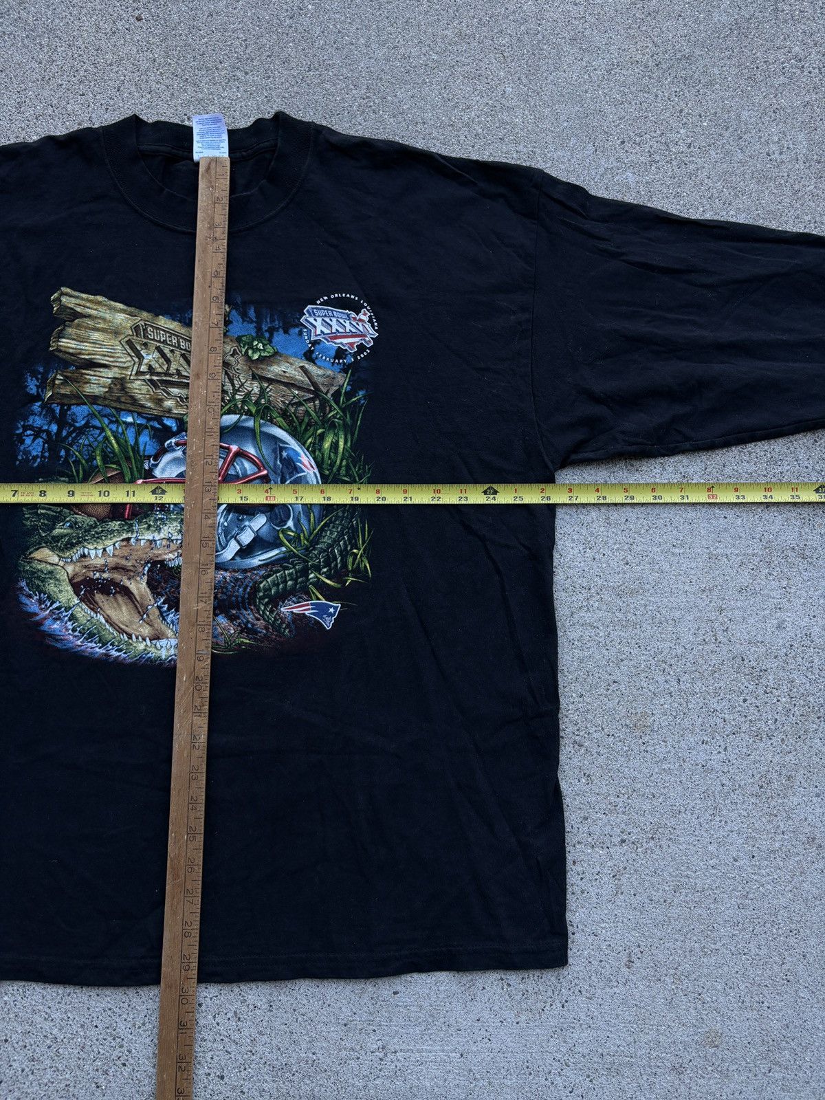 NFL Vintage 2002 NFL “Super Bowl XXXVI” Black L/S Tee Size XXL Size US XXL / EU 58 / 5 - 6 Thumbnail