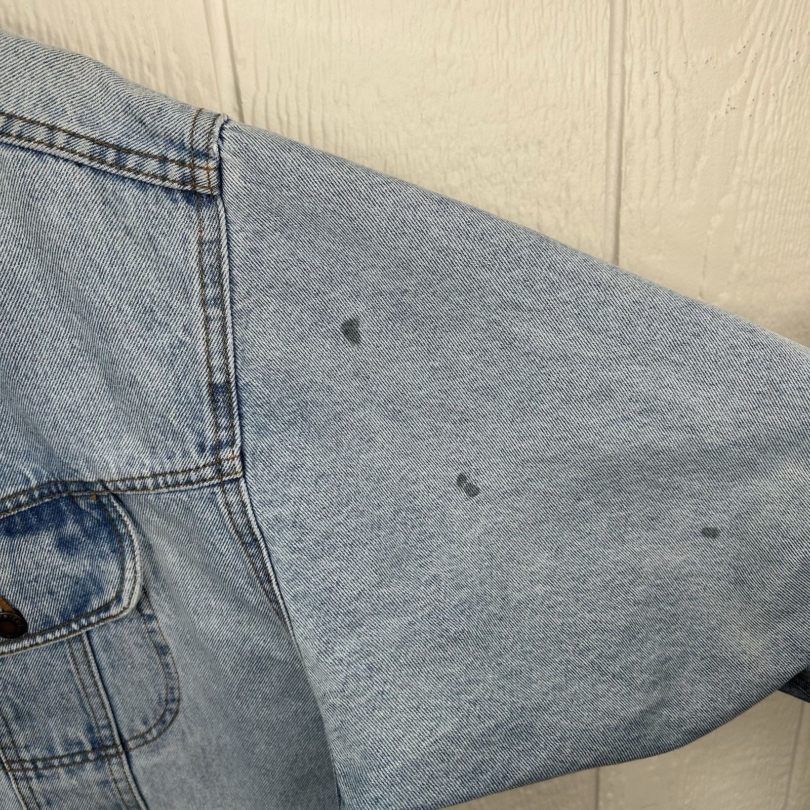 Wrangler 90's Wrangler Western Faded Button-Up Denim Jacket X-Large Size US XL / EU 56 / 4 - 7 Thumbnail