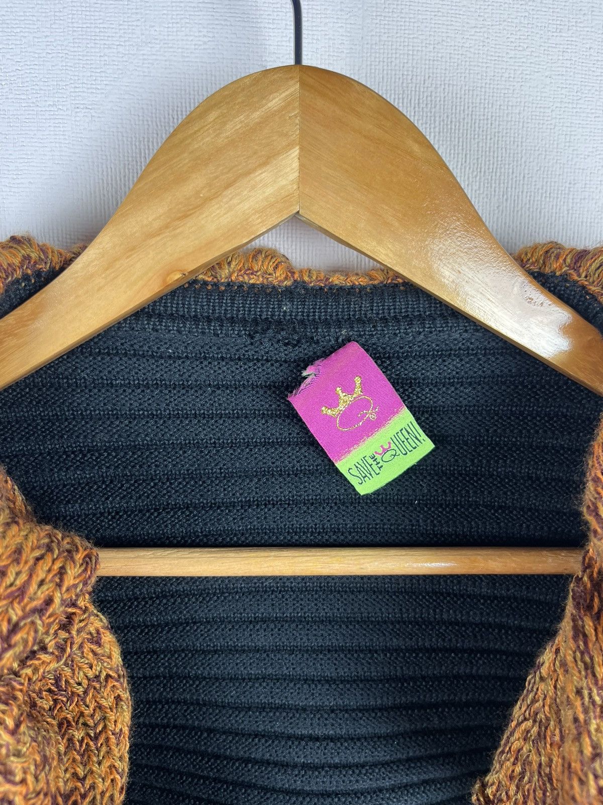 Vintage Vintage Save The Queen Cropped Knit Cardigan Ruffle Collar Size S / US 4 / IT 40 - 5 Thumbnail