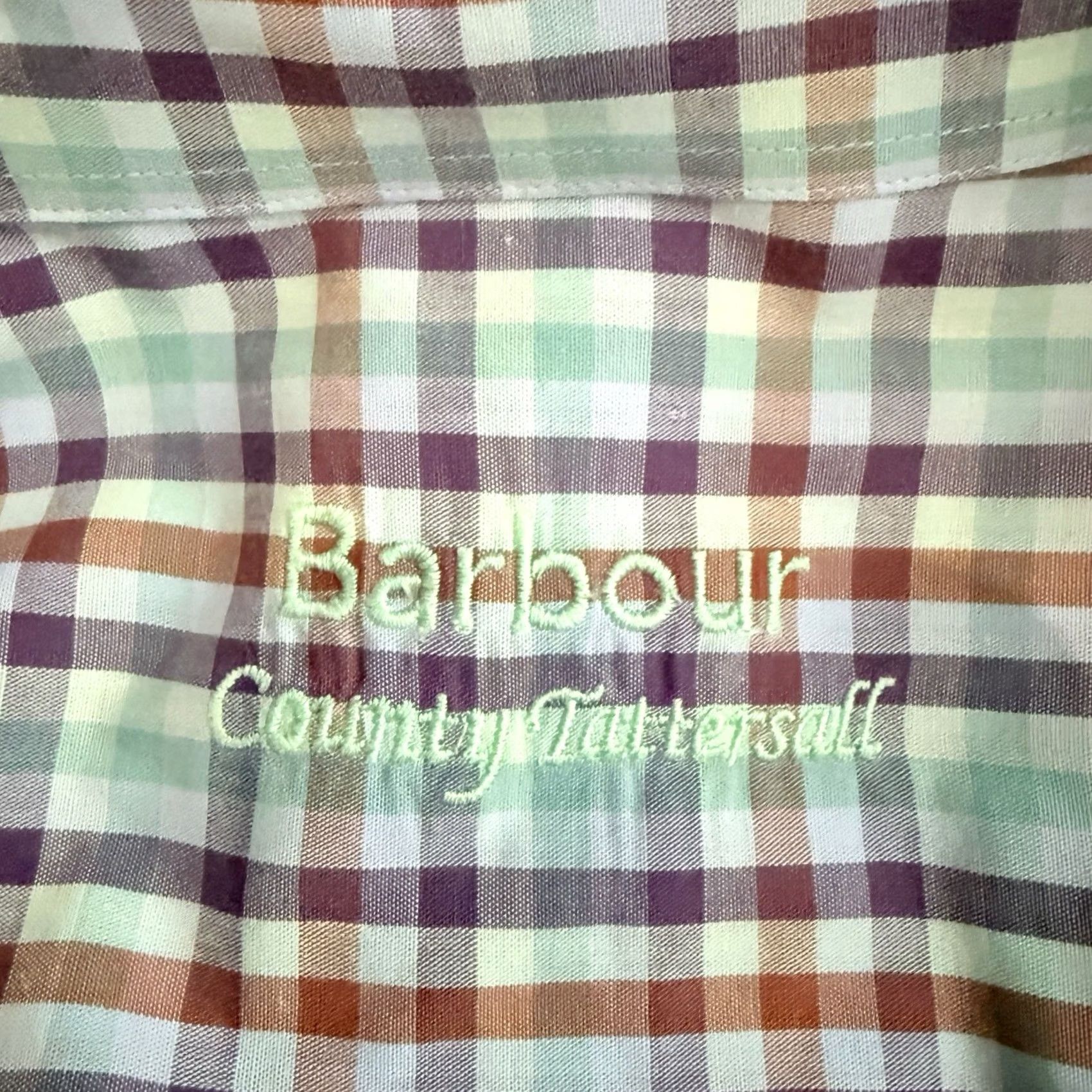 Barbour Barbour Plaid 100% Cotton Short Sleeve Button-Down Shirt Mens L Multicolor Button-Up Shirt Sox? Size US L / EU 52-54 / 3 - 4 Thumbnail