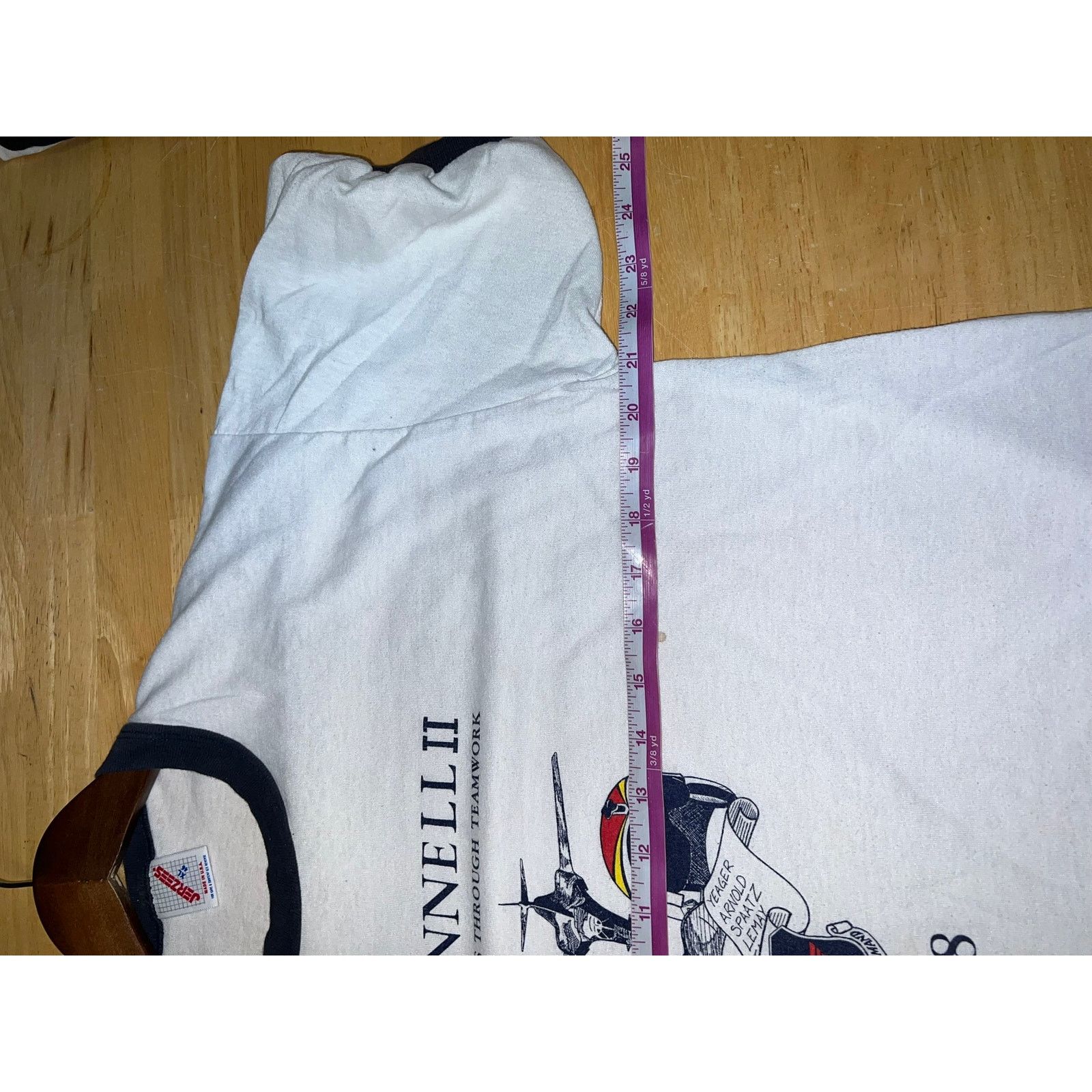 Jerzees Vintage Air Force Pilot Shirt McConnell II USAF 80s Large Size US L / EU 52-54 / 3 - 10 Thumbnail