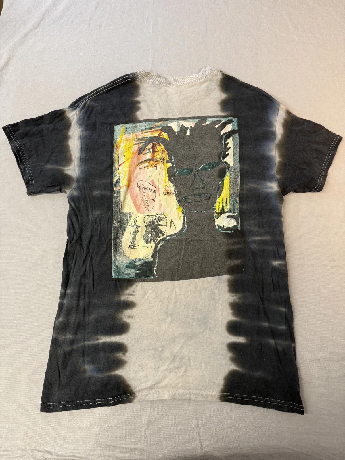 Ripple Junction Jean Michel Basquiat Portrait Tshirt Tie Dye Scapula Ivory M Size US M / EU 48-50 / 2 - 1 Thumbnail