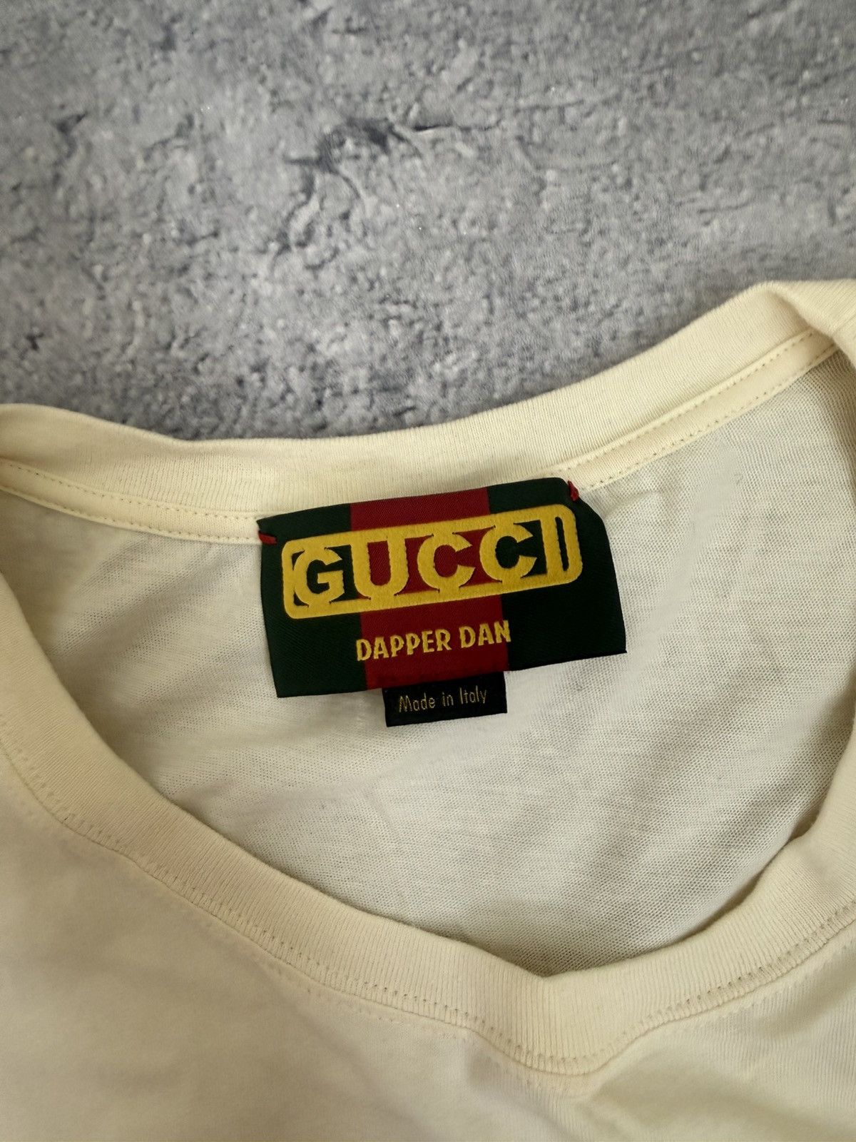 Gucci Gucci x Dapper Dan Graphic Print T-Shirt in cream cotton Size US XXL / EU 58 / 5 - 3 Thumbnail