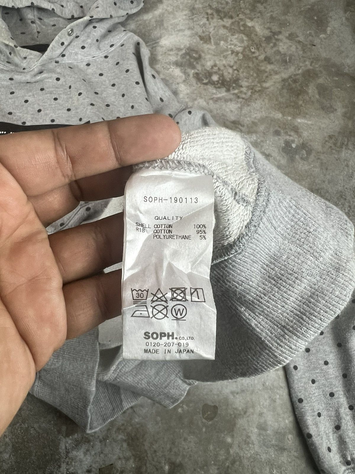 Sophnet. Vintage Sophnet. Polkadot Pullover Hoodie Size US L / EU 52-54 / 3 - 5 Thumbnail